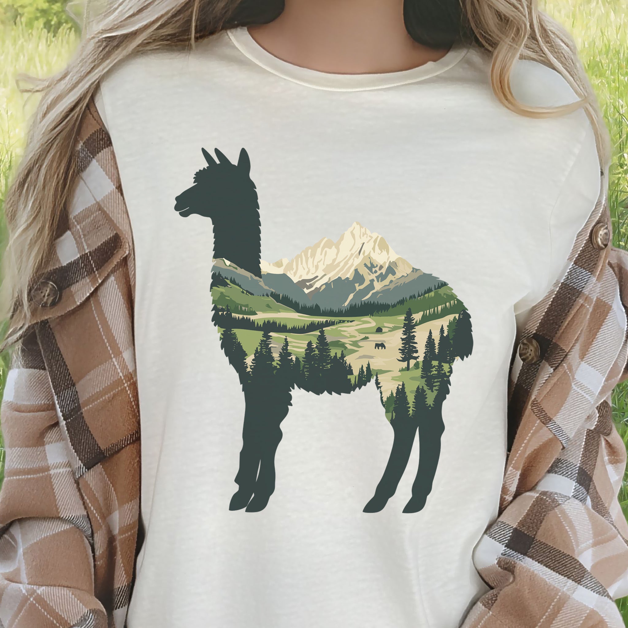 Alpine Alpaca Mountain T-Shirt