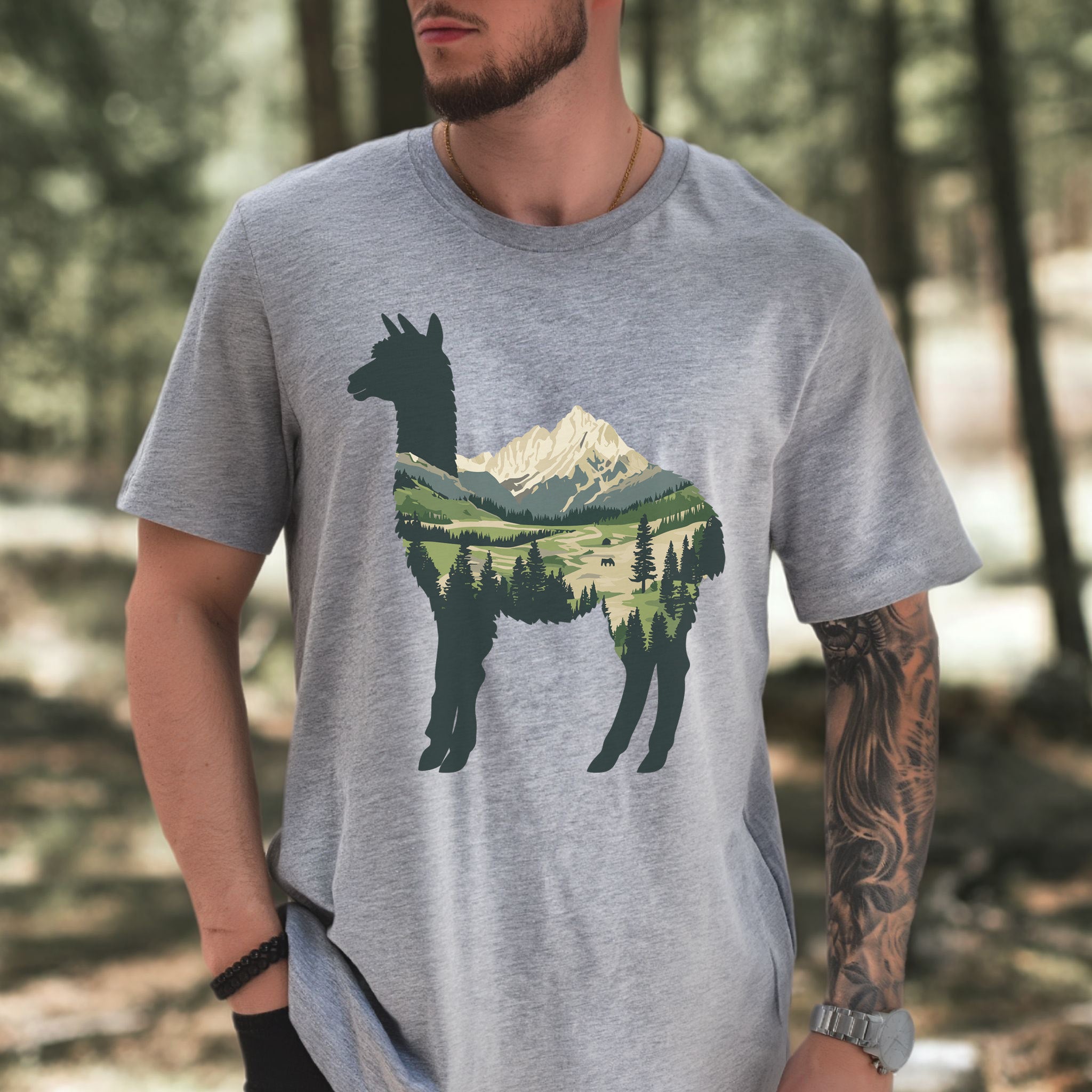 Alpine Alpaca Mountain T-Shirt