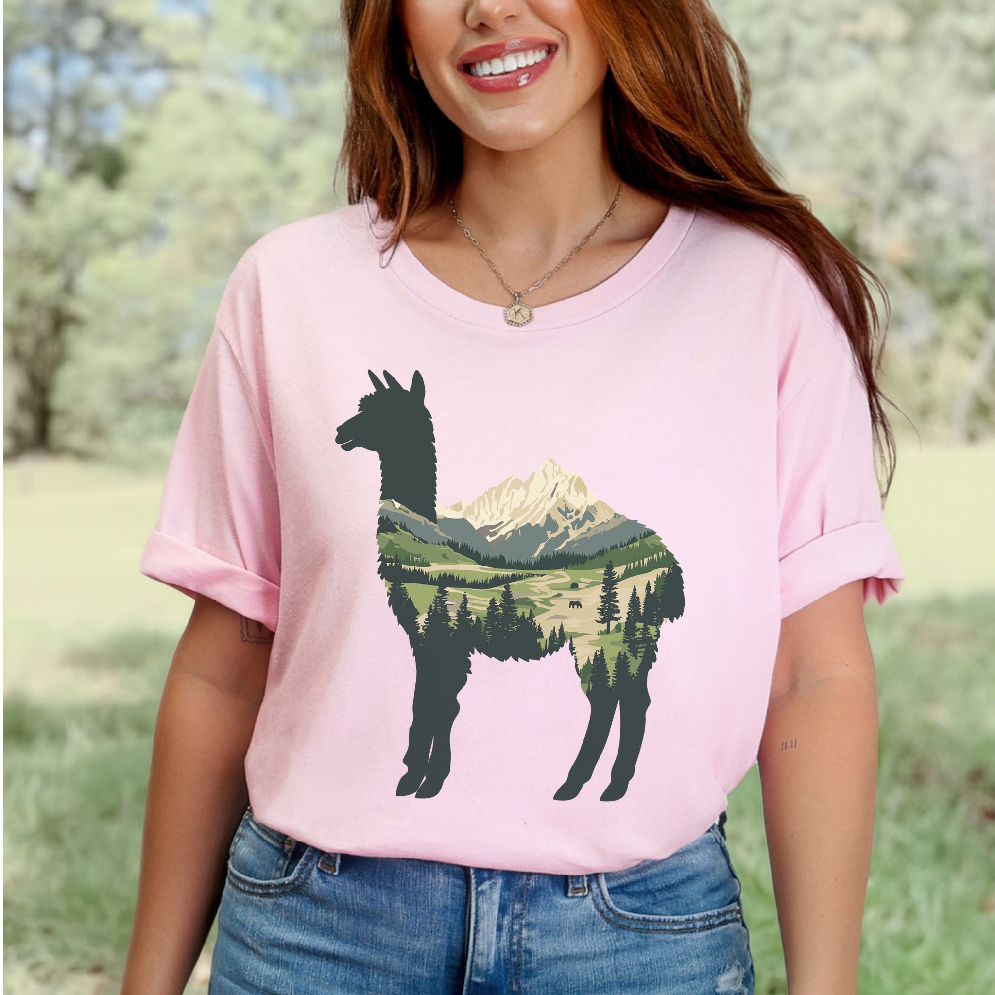 Alpine Alpaca Mountain T-Shirt