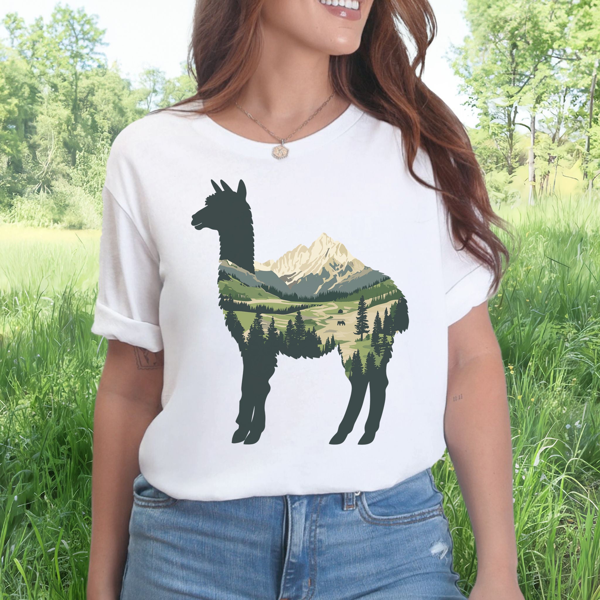 Alpine Alpaca Mountain T-Shirt