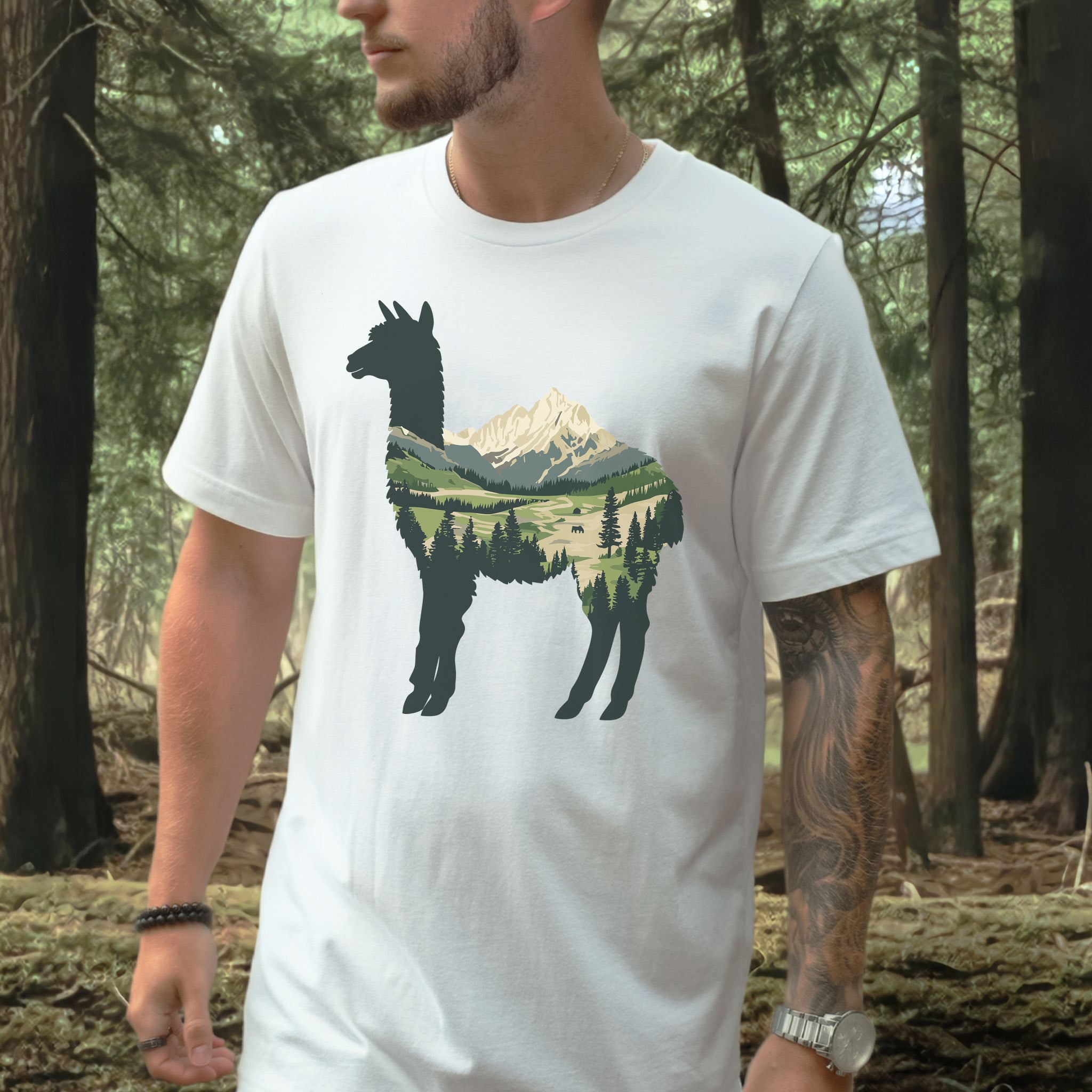 Alpine Alpaca Mountain T-Shirt
