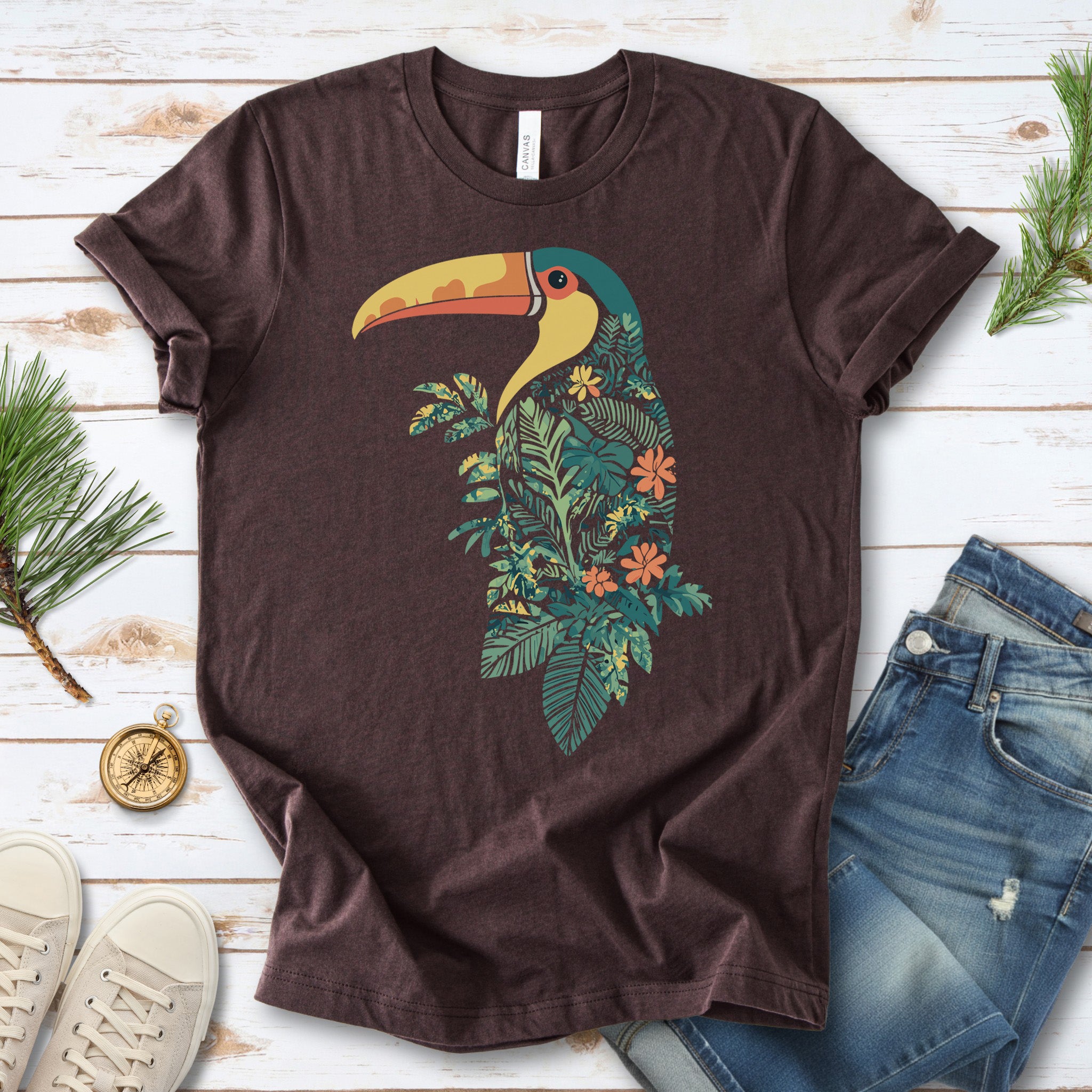 Tropical Toucan Silhouette T-Shirt