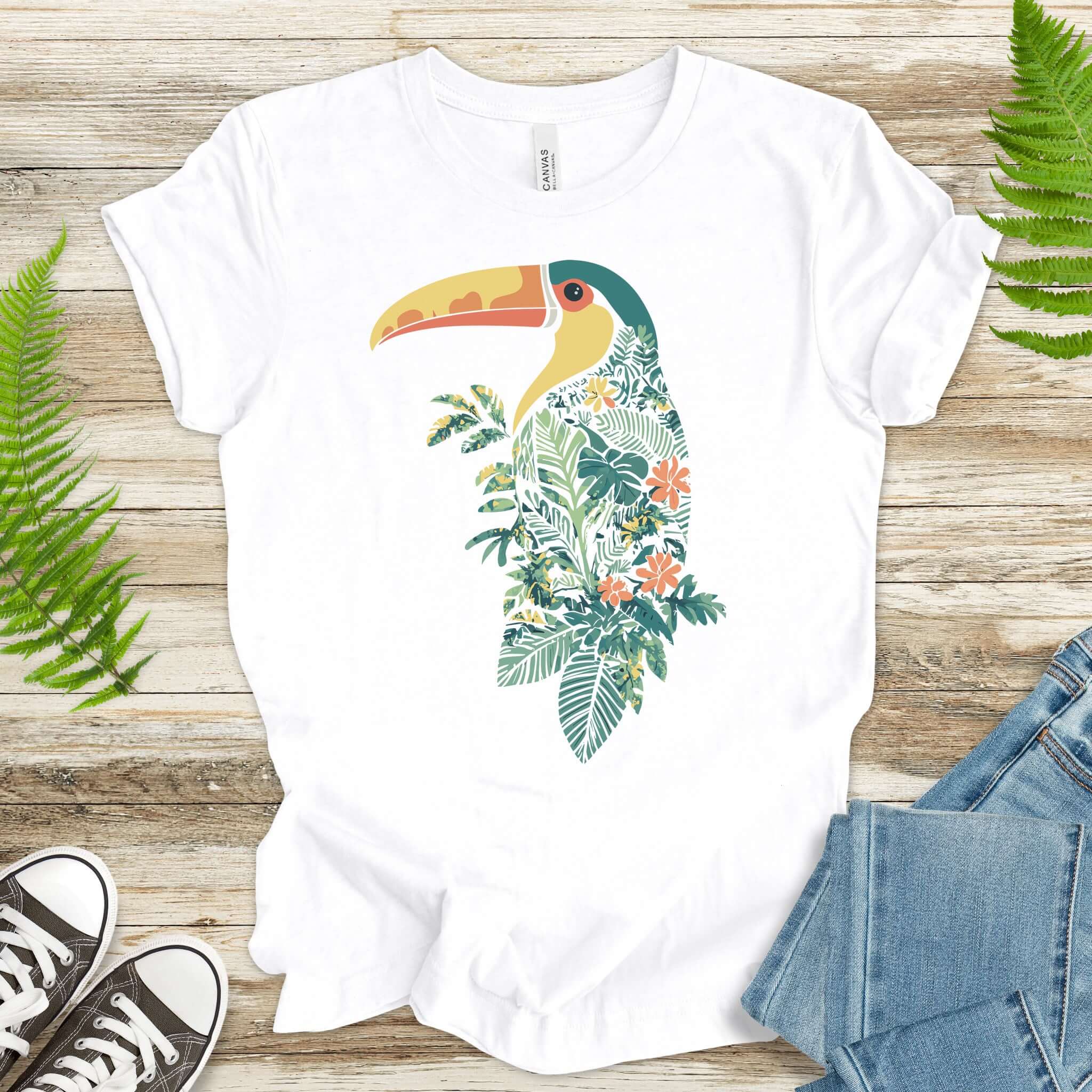 Tropical Toucan Silhouette T-Shirt
