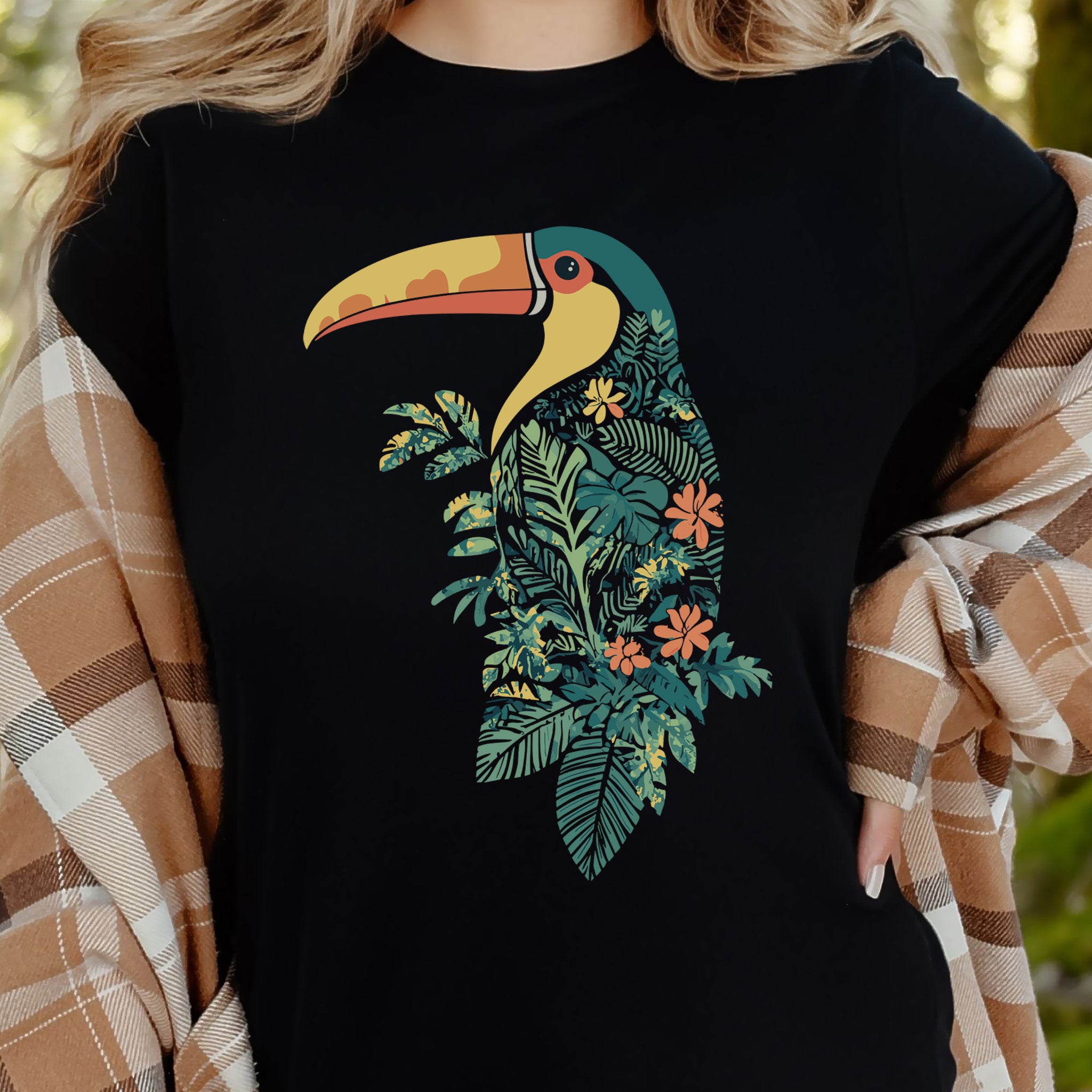 Tropical Toucan Silhouette T-Shirt