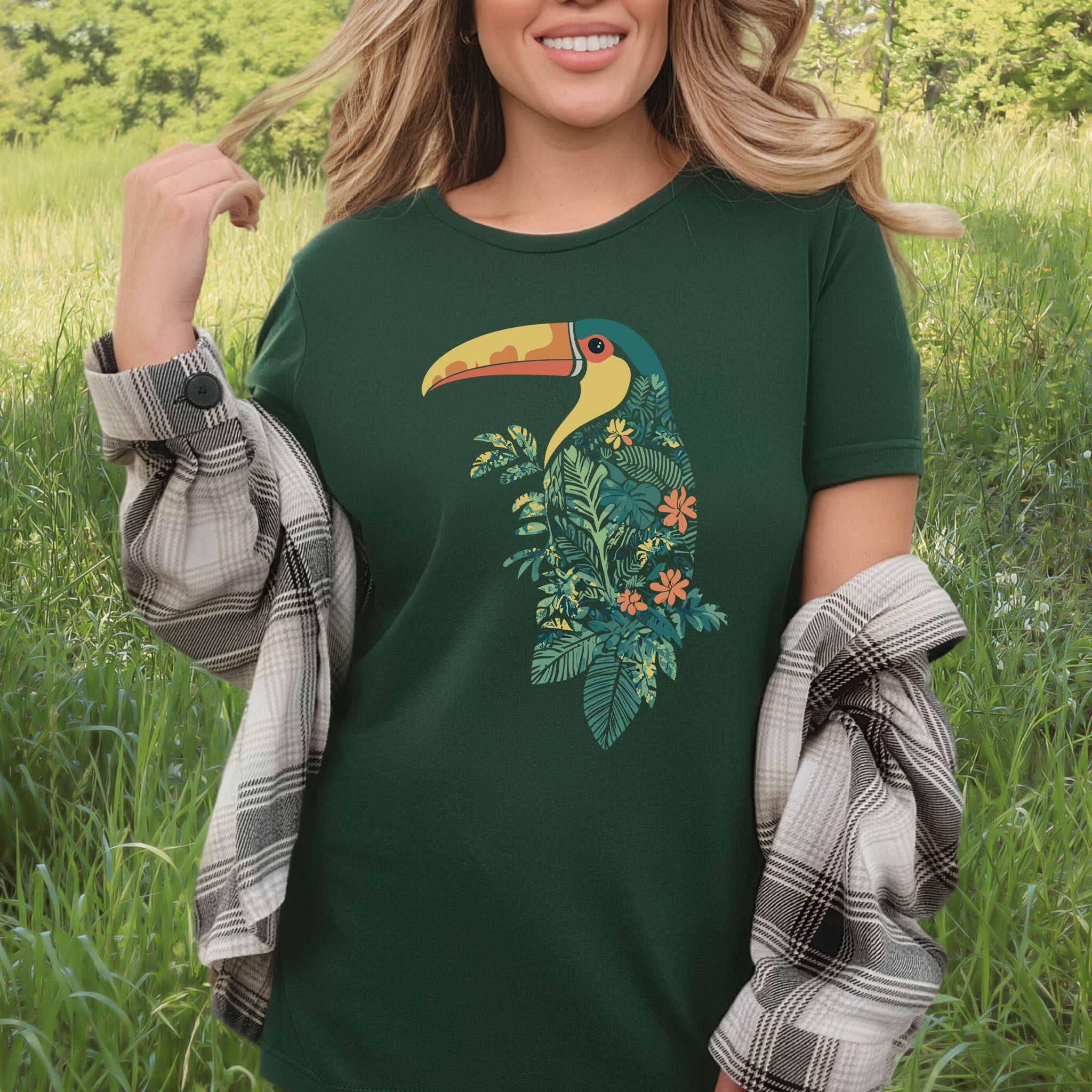Tropical Toucan Silhouette T-Shirt