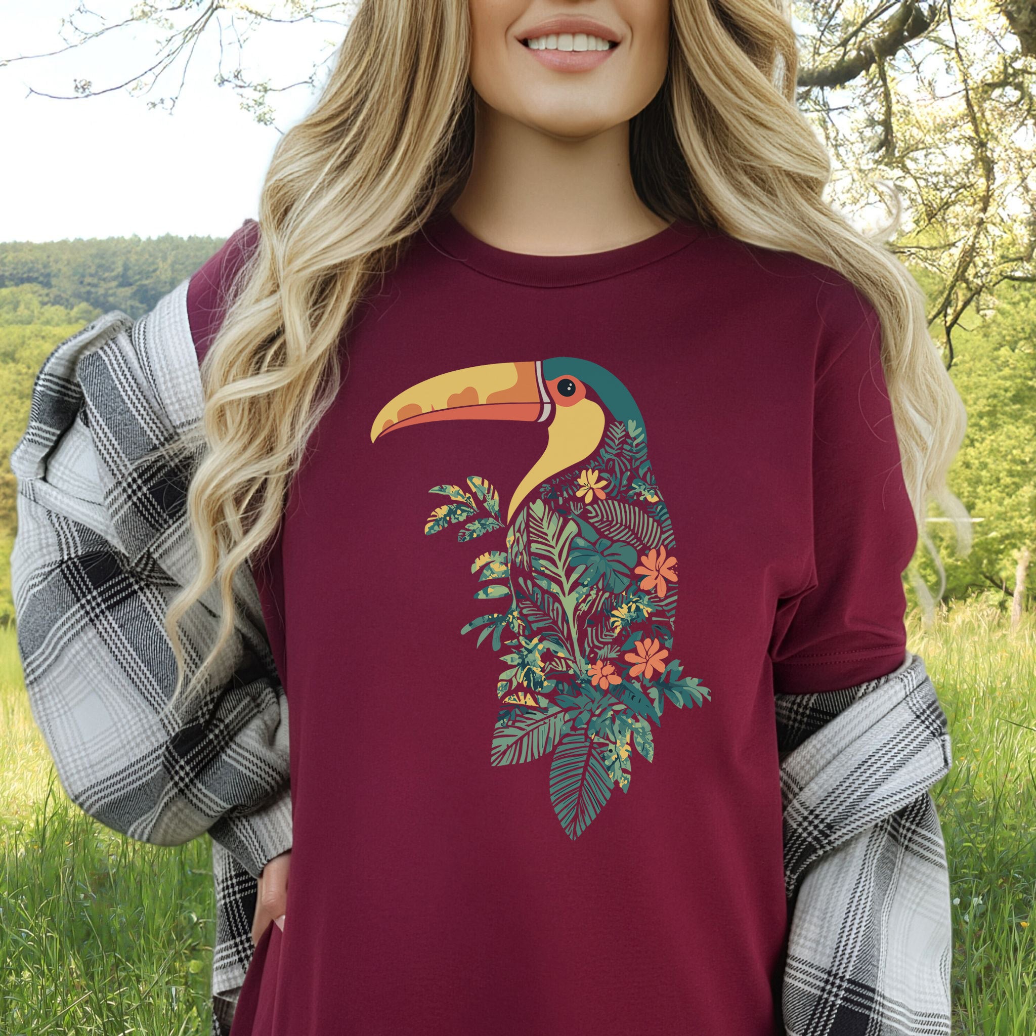 Tropical Toucan Silhouette T-Shirt