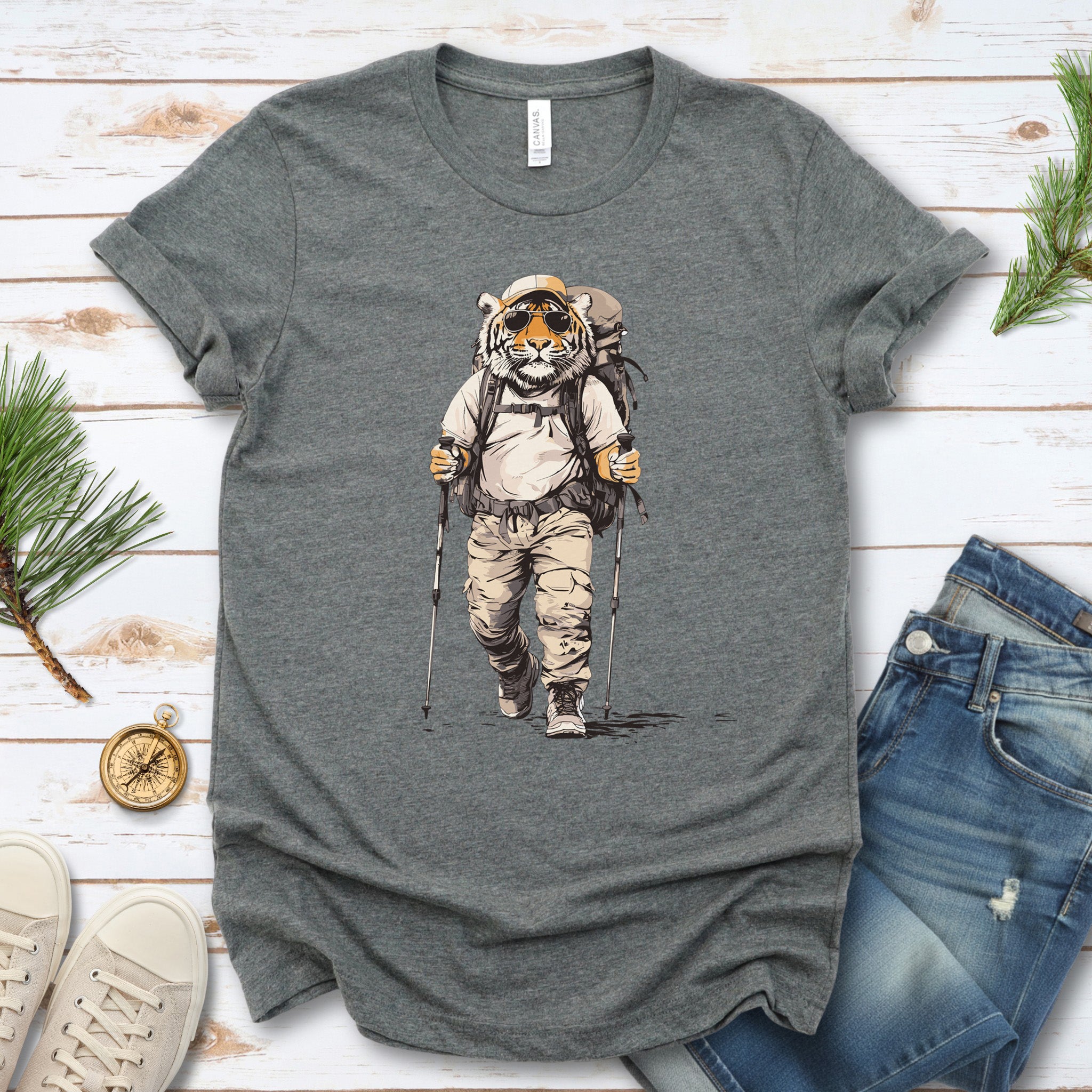 Trailblazing Tiger Hiking T-Shirt