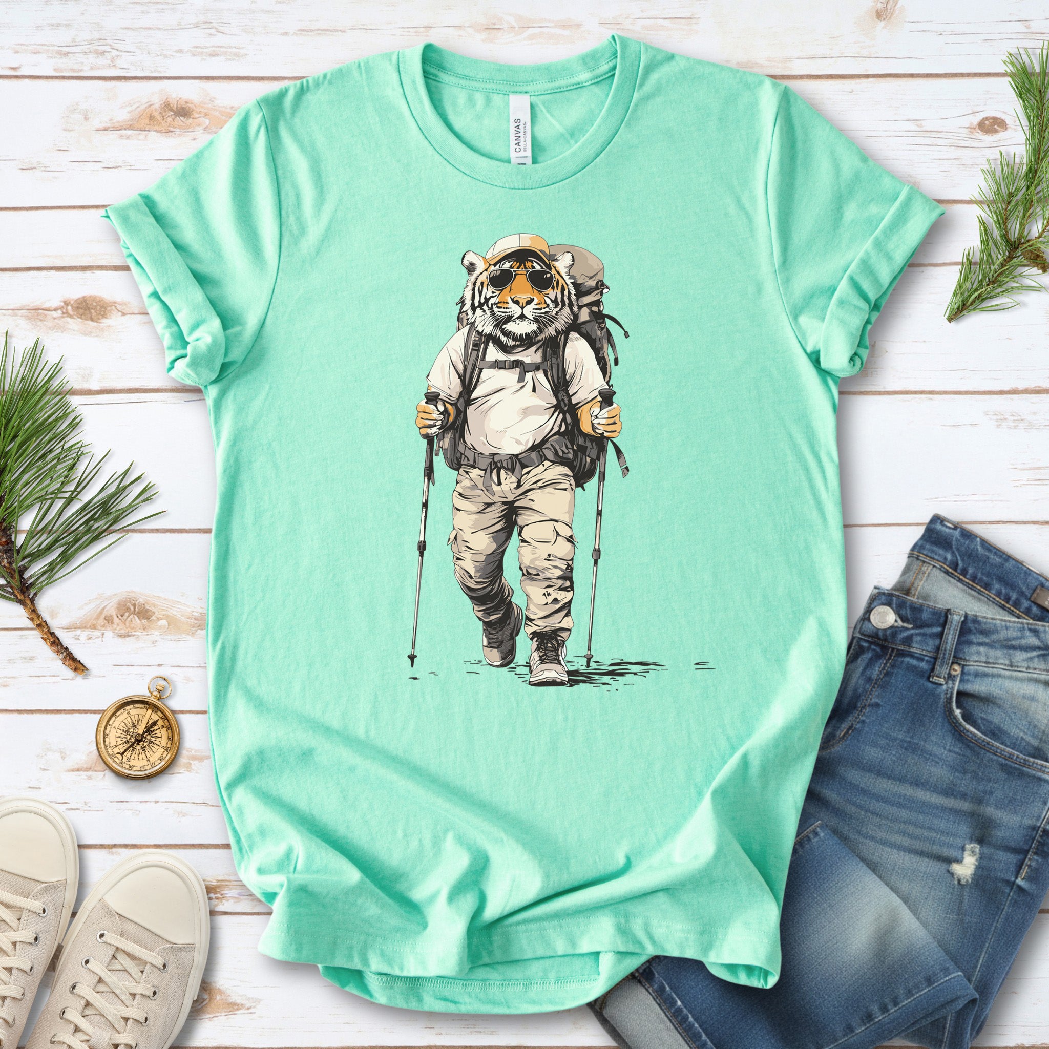 Trailblazing Tiger Hiking T-Shirt