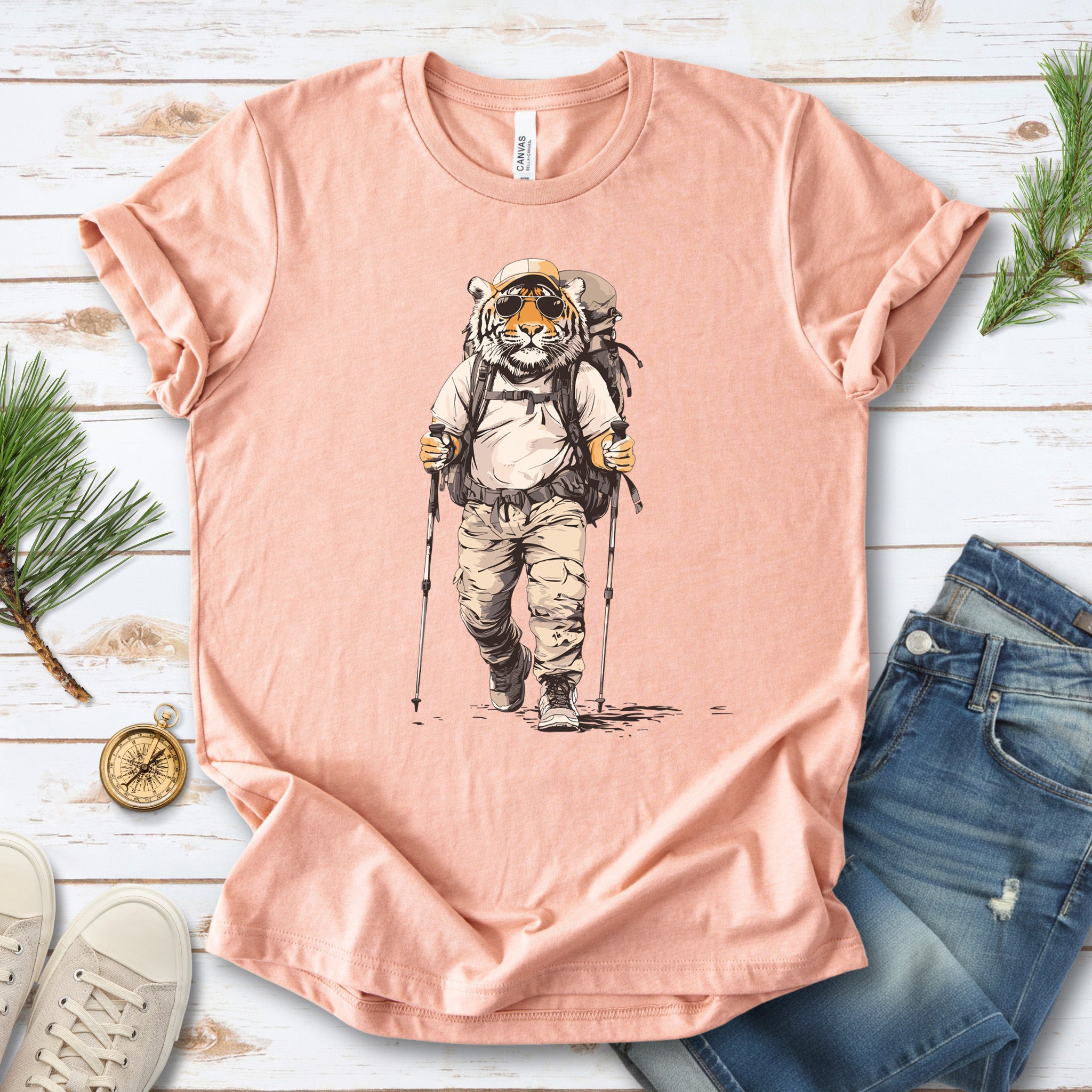 Trailblazing Tiger Hiking T-Shirt