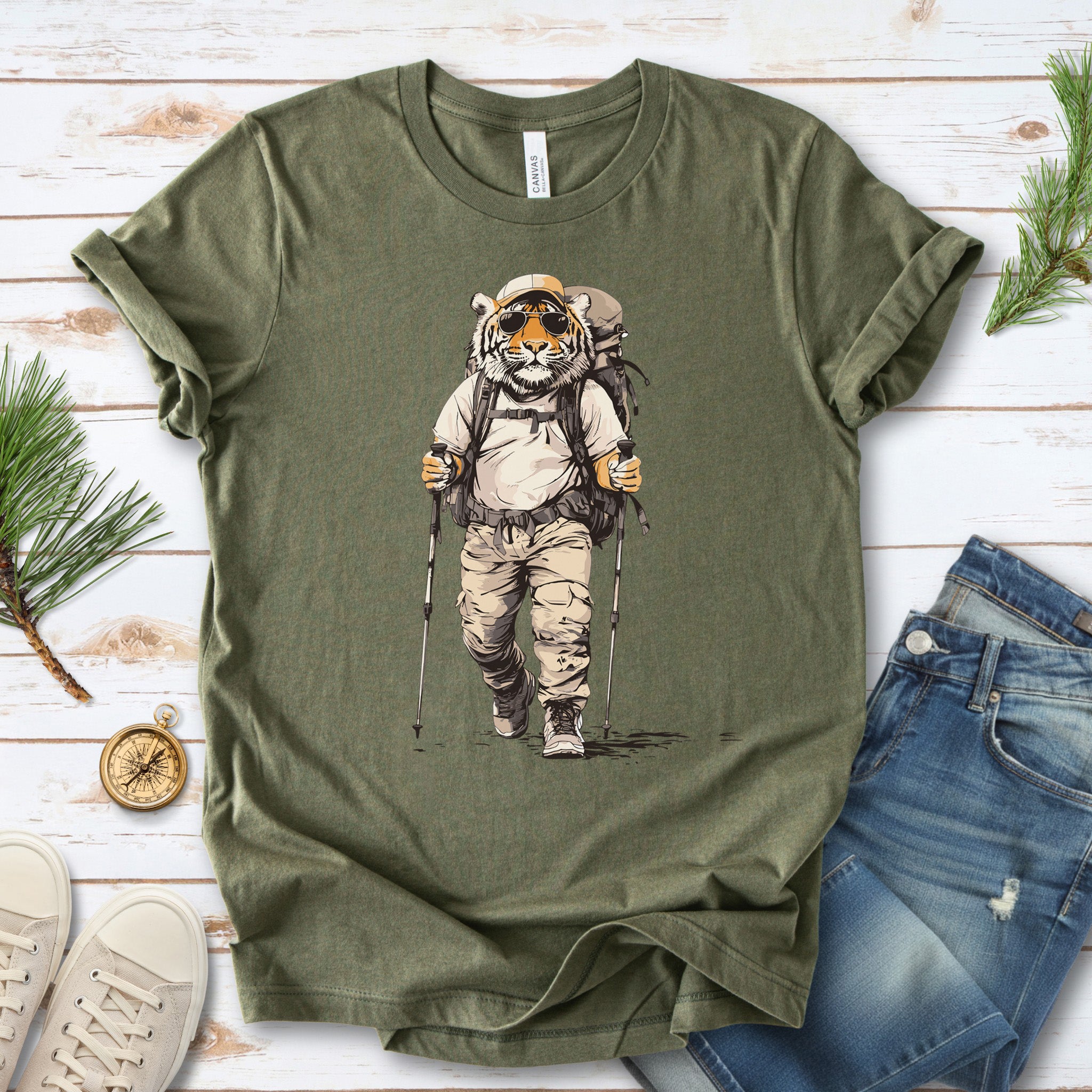 Trailblazing Tiger Hiking T-Shirt