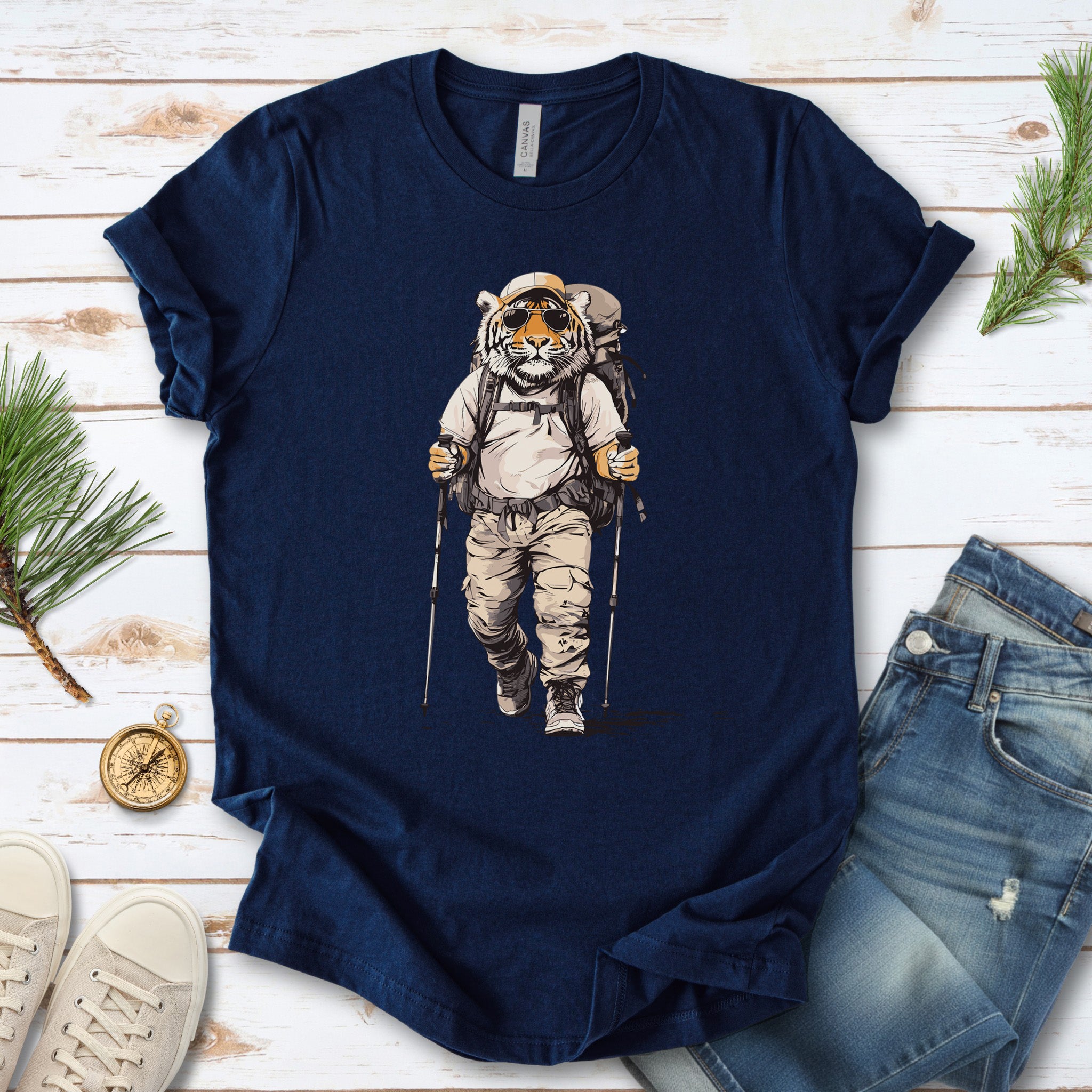 Trailblazing Tiger Hiking T-Shirt