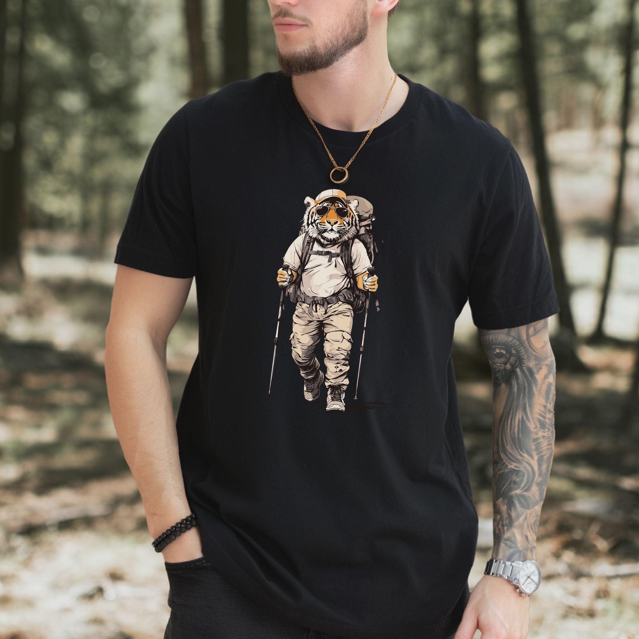 Trailblazing Tiger Hiking T-Shirt
