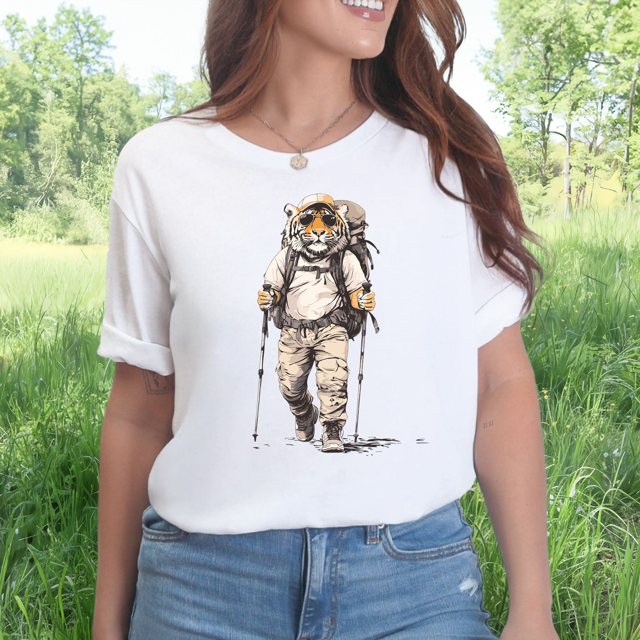 Trailblazing Tiger Hiking T-Shirt