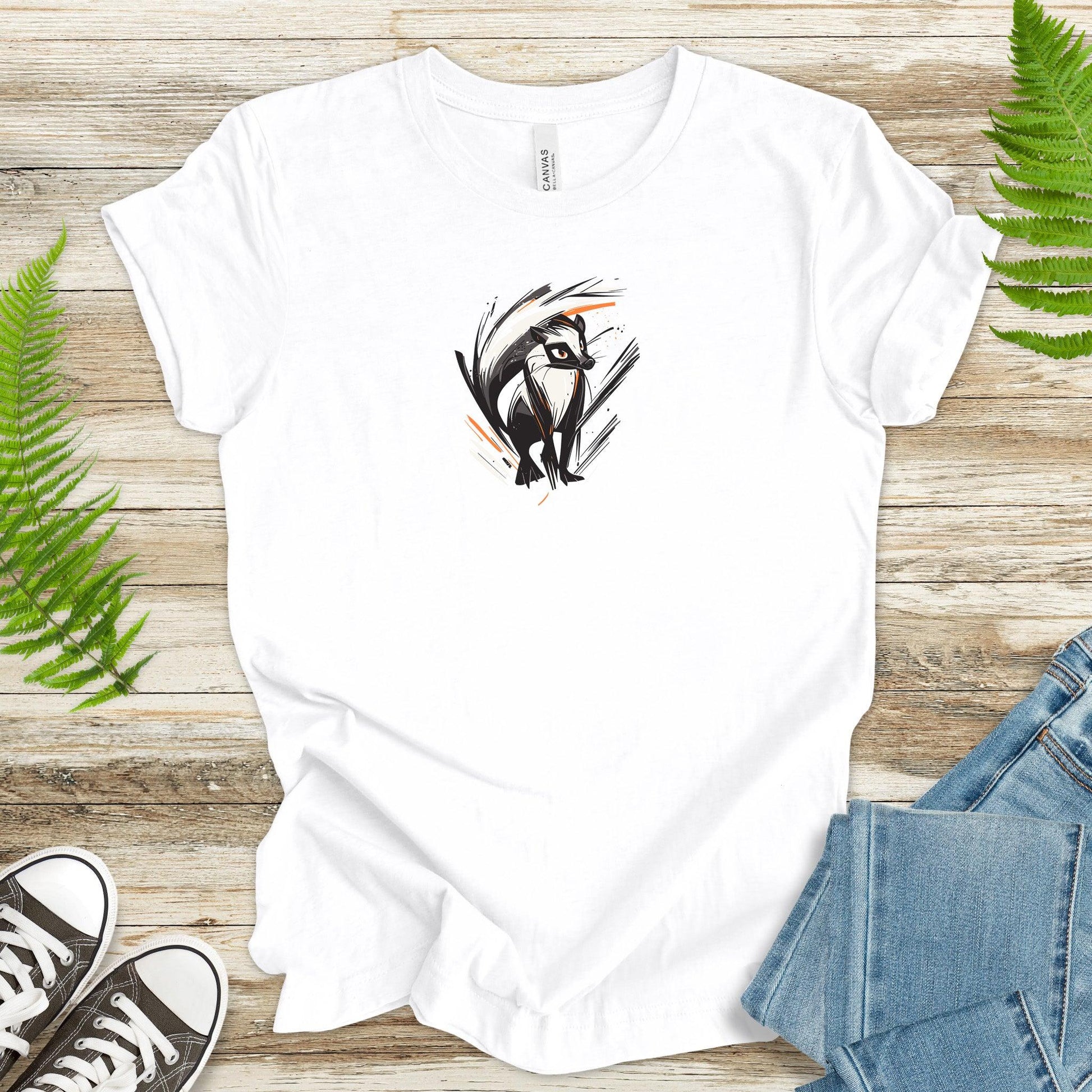 Sweet & Skunky: Cute Cartoon Skunk T-Shirt - TShirtree