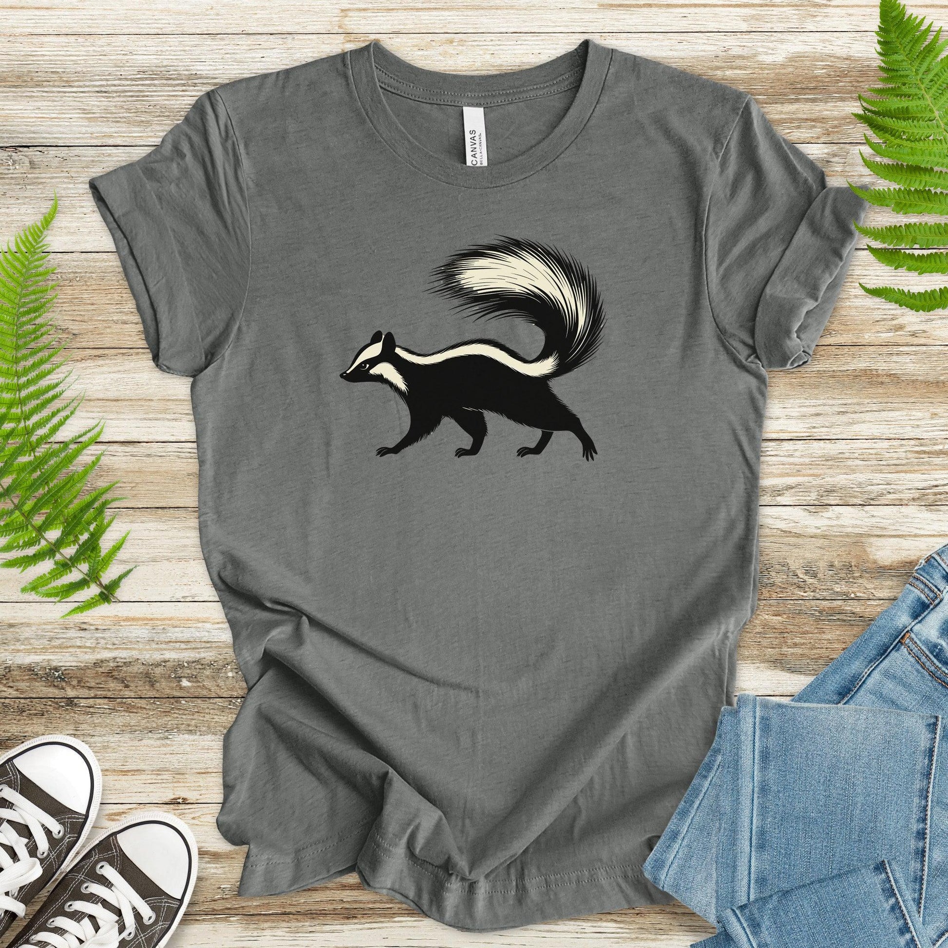 Cute Skunk Walking T-Shirt - TShirtree