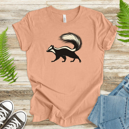 Cute Skunk Walking T-Shirt - TShirtree