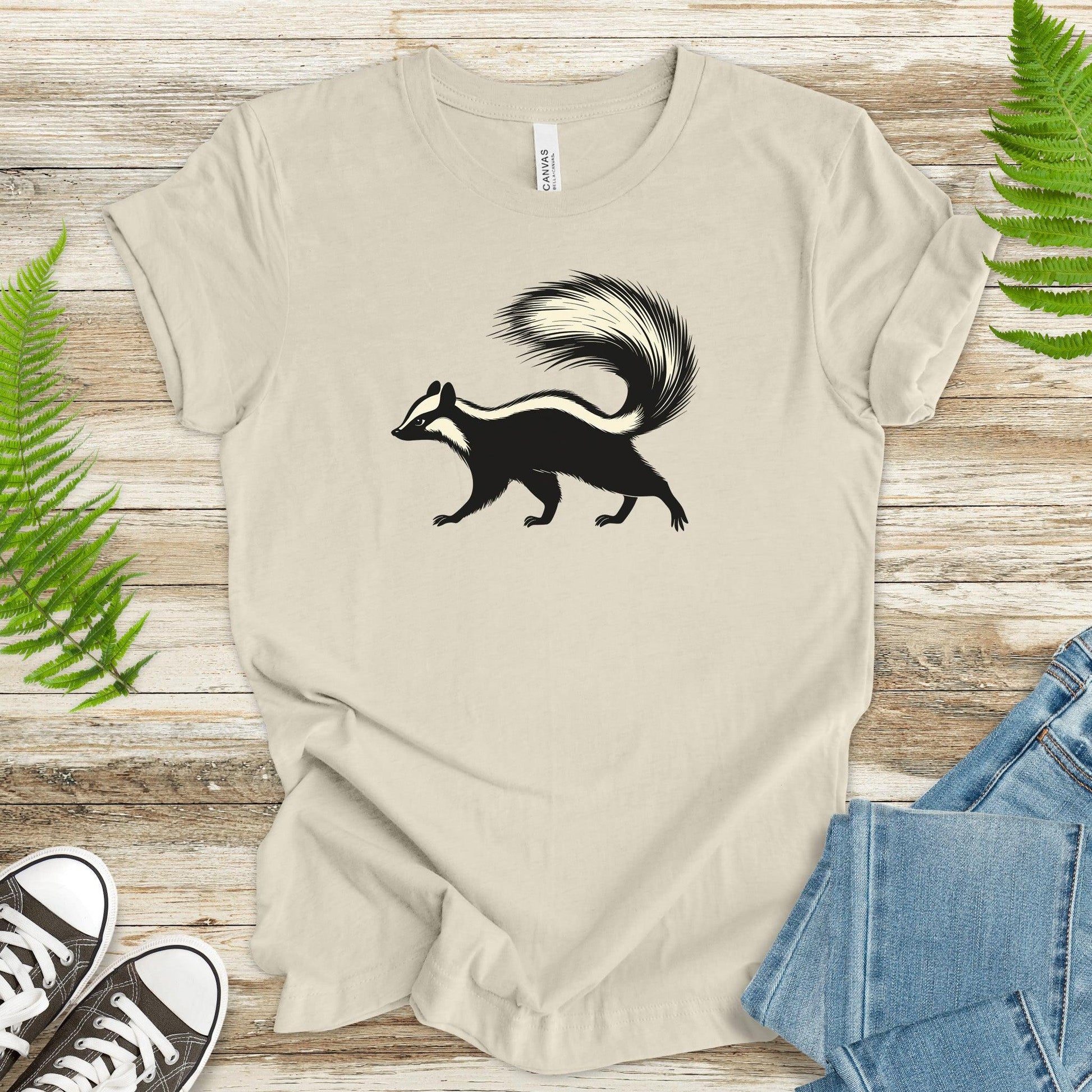 Cute Skunk Walking T-Shirt - TShirtree