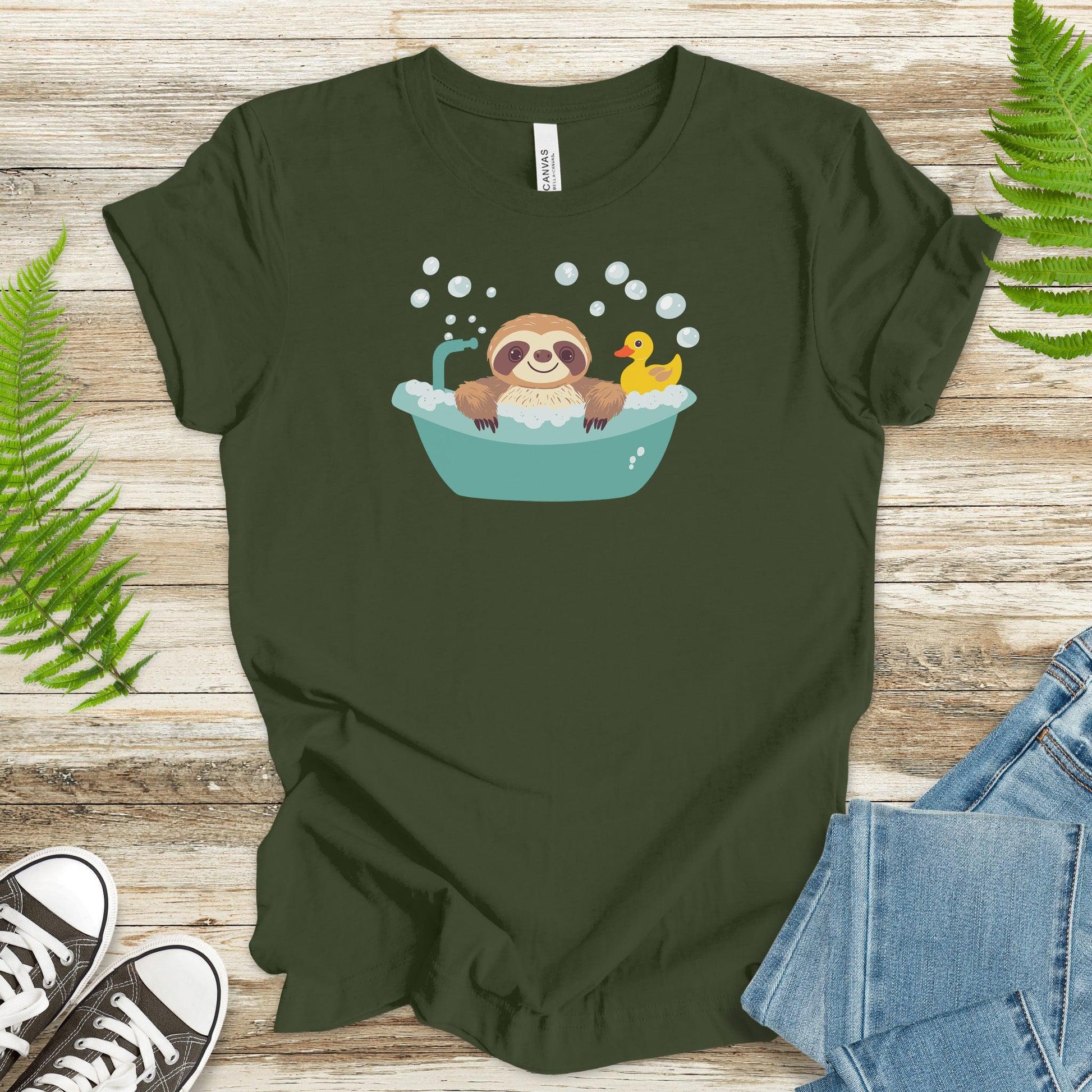 Sloth Bath T-Shirt – Chill Vibes Only - TShirtree