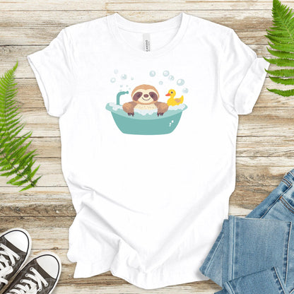 Sloth Bath T-Shirt – Chill Vibes Only - TShirtree