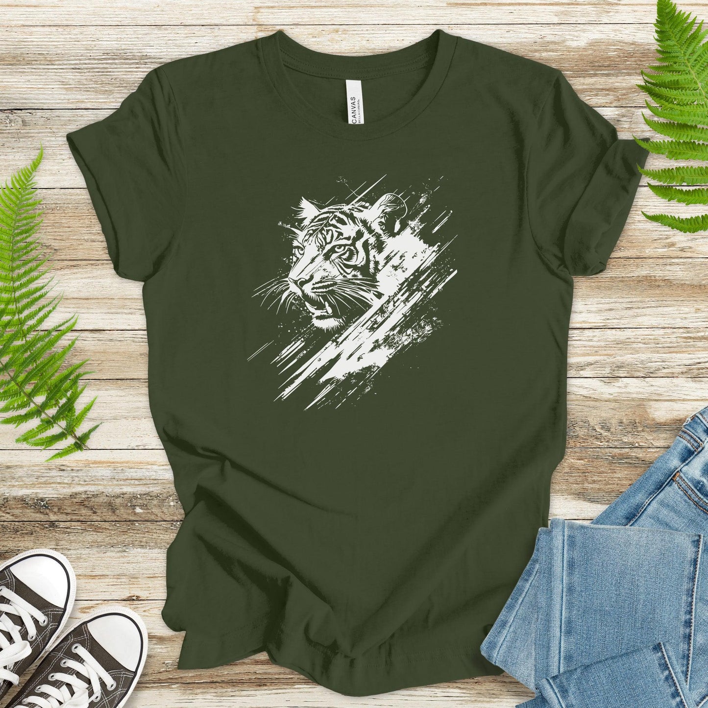 Wild Tiger Sketch T-Shirt - TShirtree