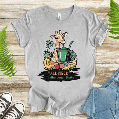 Giraffe Drinking Green Smoothie T-Shirt - TShirtree