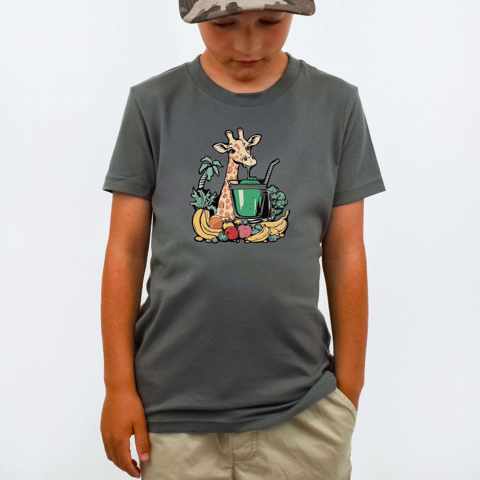 Giraffe Green Smoothie – Tall Sippin’ Jungle Youth Tee