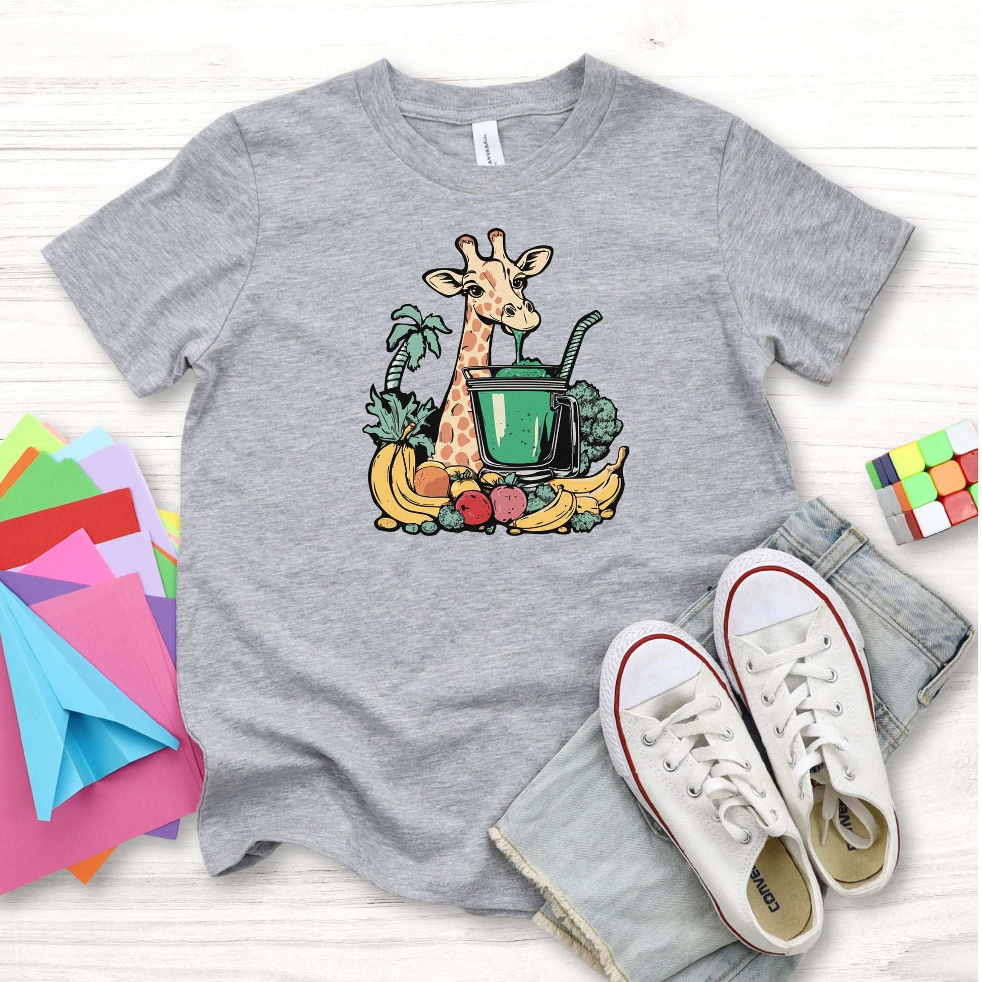 Giraffe Green Smoothie – Tall Sippin’ Jungle Youth Tee