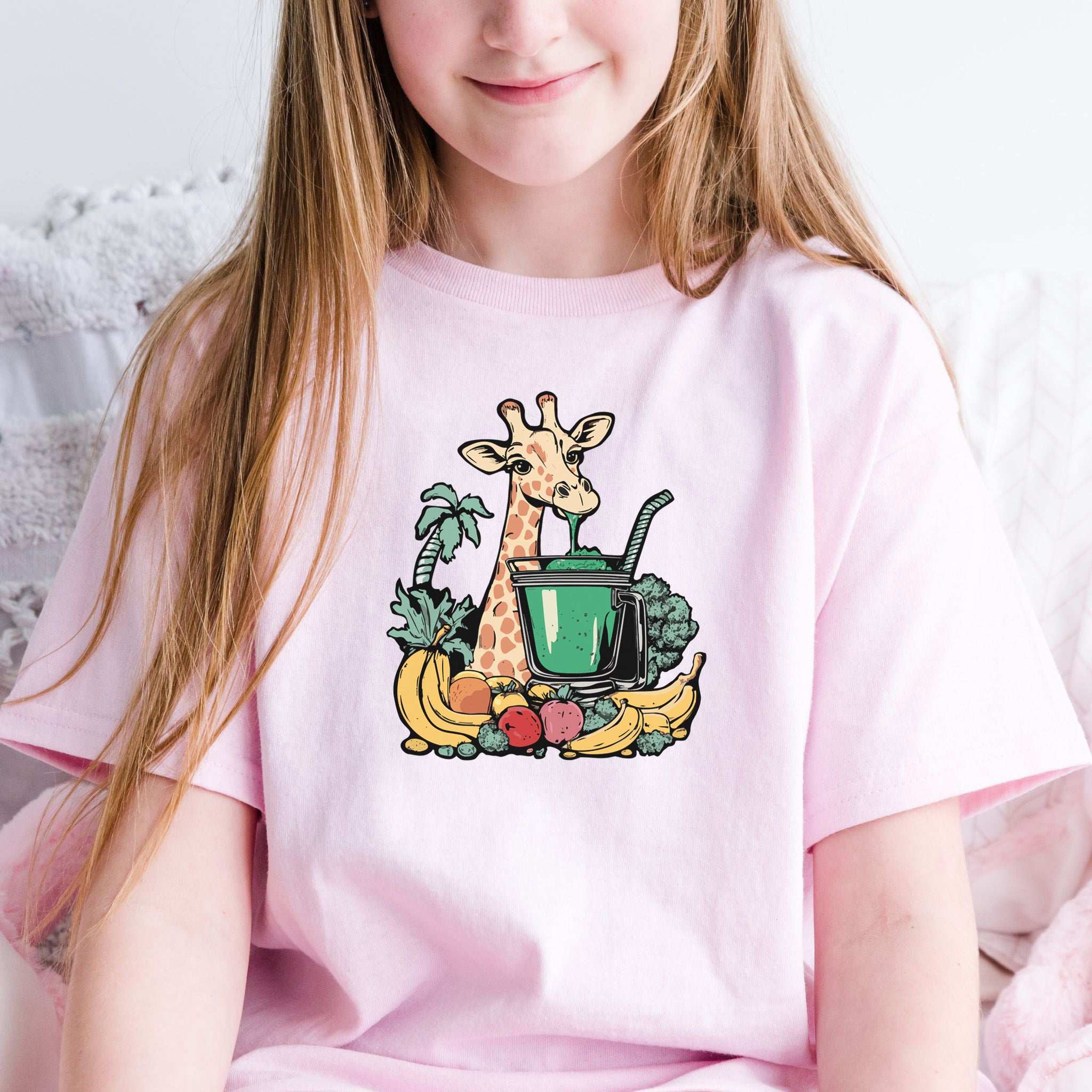 Giraffe Green Smoothie – Tall Sippin’ Jungle Youth Tee