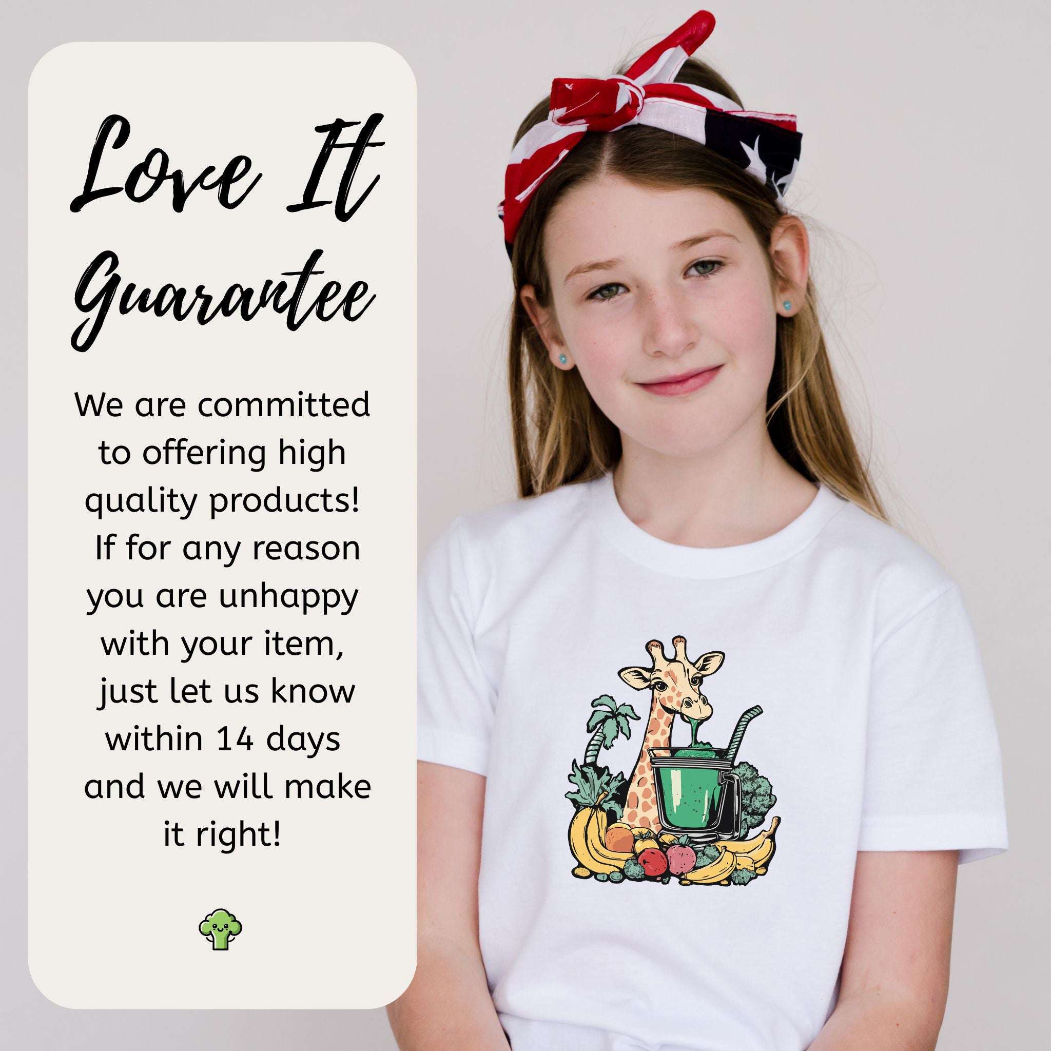 Giraffe Green Smoothie – Tall Sippin’ Jungle Youth Tee