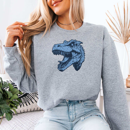 Retro T-Rex Sweatshirt – Edgy Jurassic Nostalgia for Dino Lovers