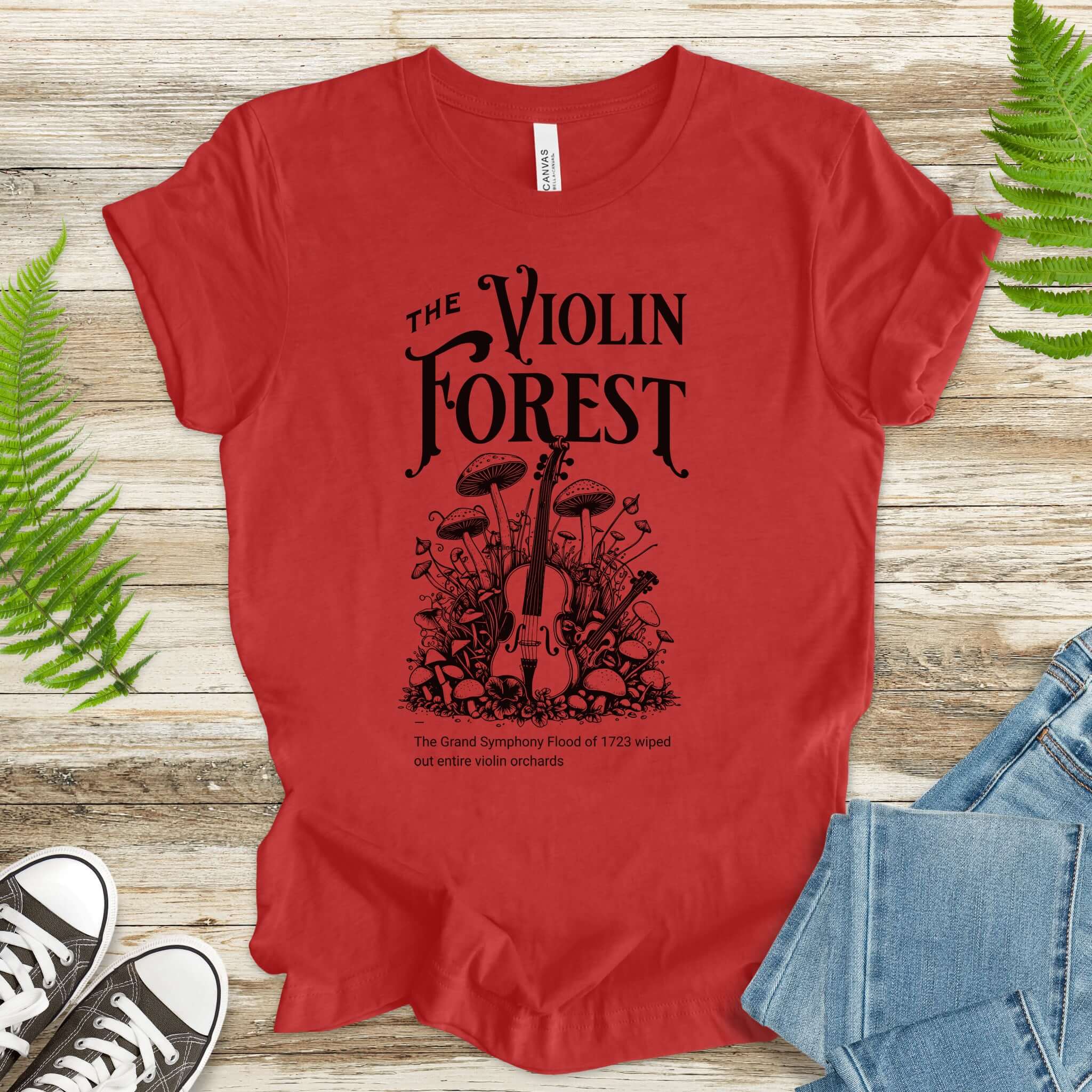 Mystical Violin Forest T-Shirt