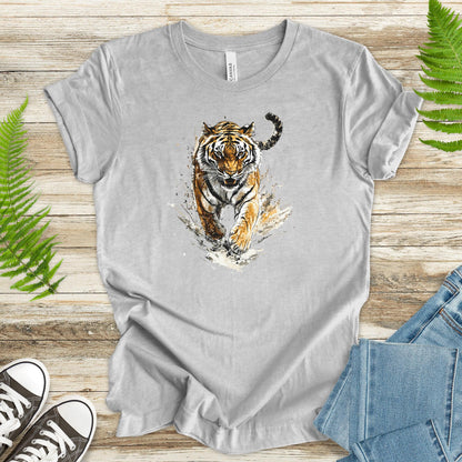 Wild Tiger Watercolor T-Shirt – Bold and Artistic Design - TShirtree