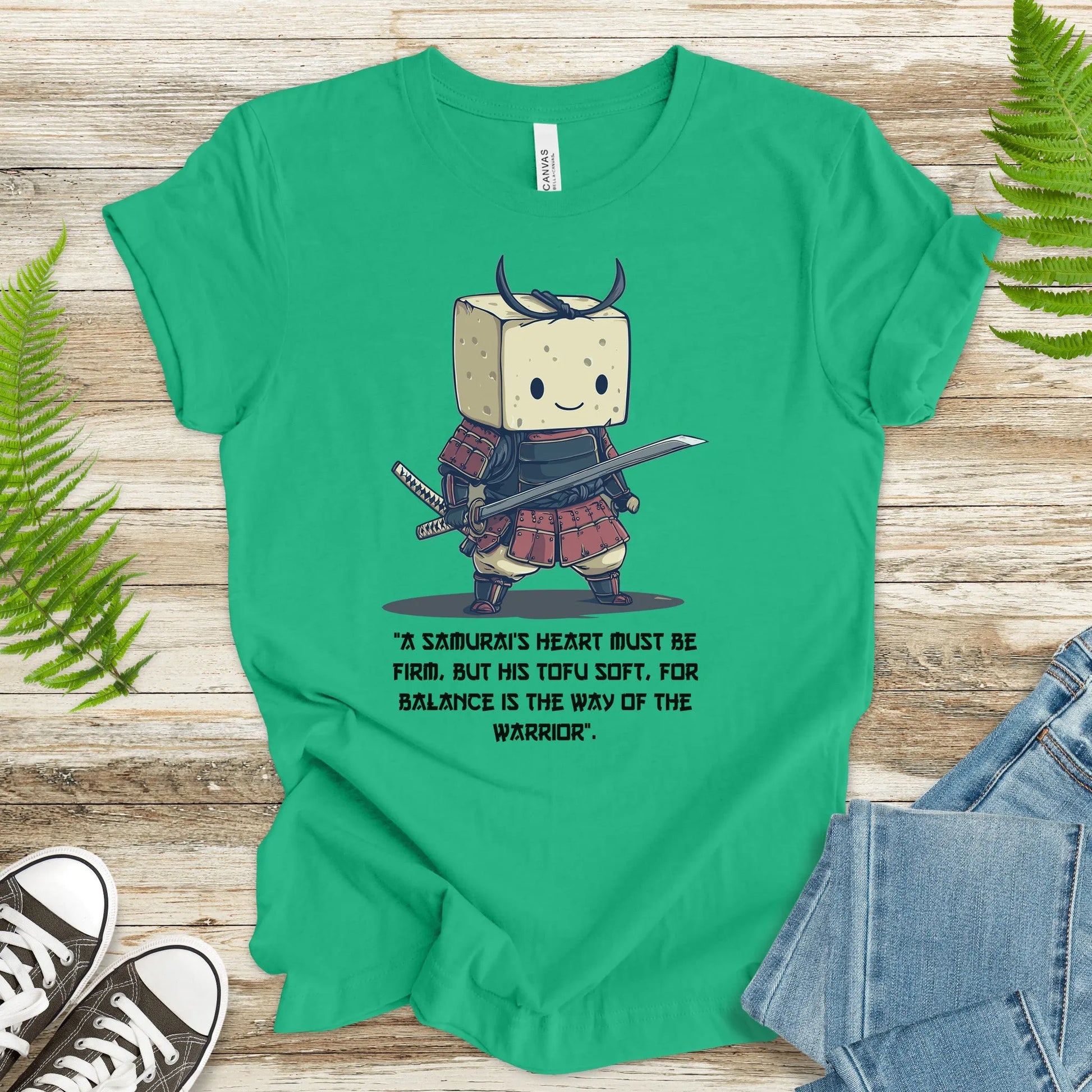 Tofu Samurai T-Shirt – Funny Vegan Warrior Tee - TShirtree