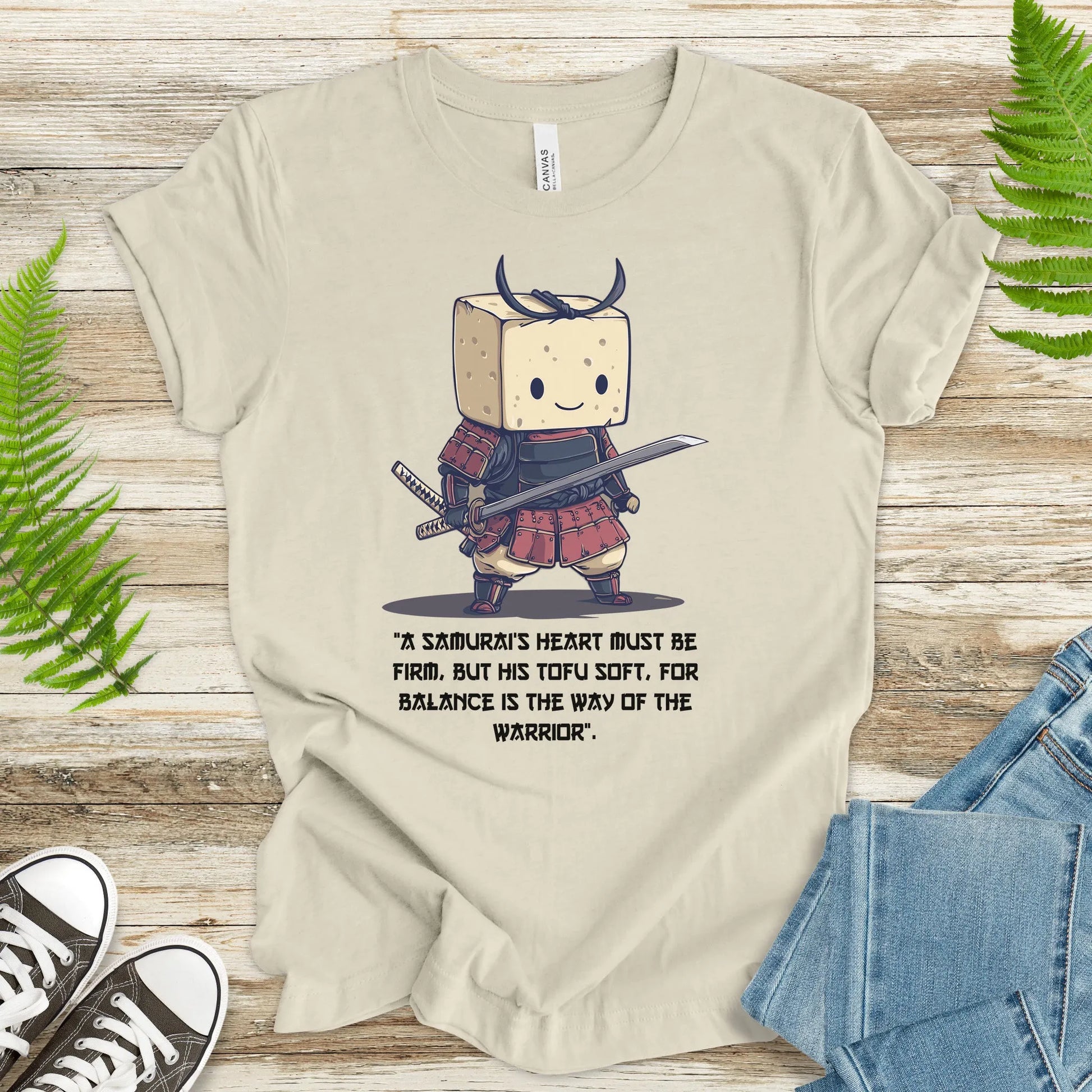 Tofu Samurai T-Shirt – Funny Vegan Warrior Tee - TShirtree