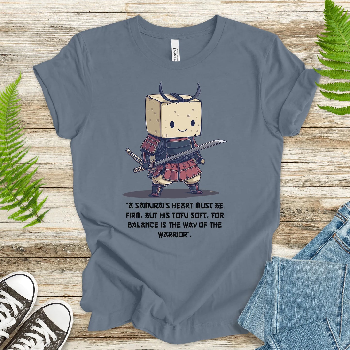 Tofu Samurai T-Shirt – Funny Vegan Warrior Tee - TShirtree