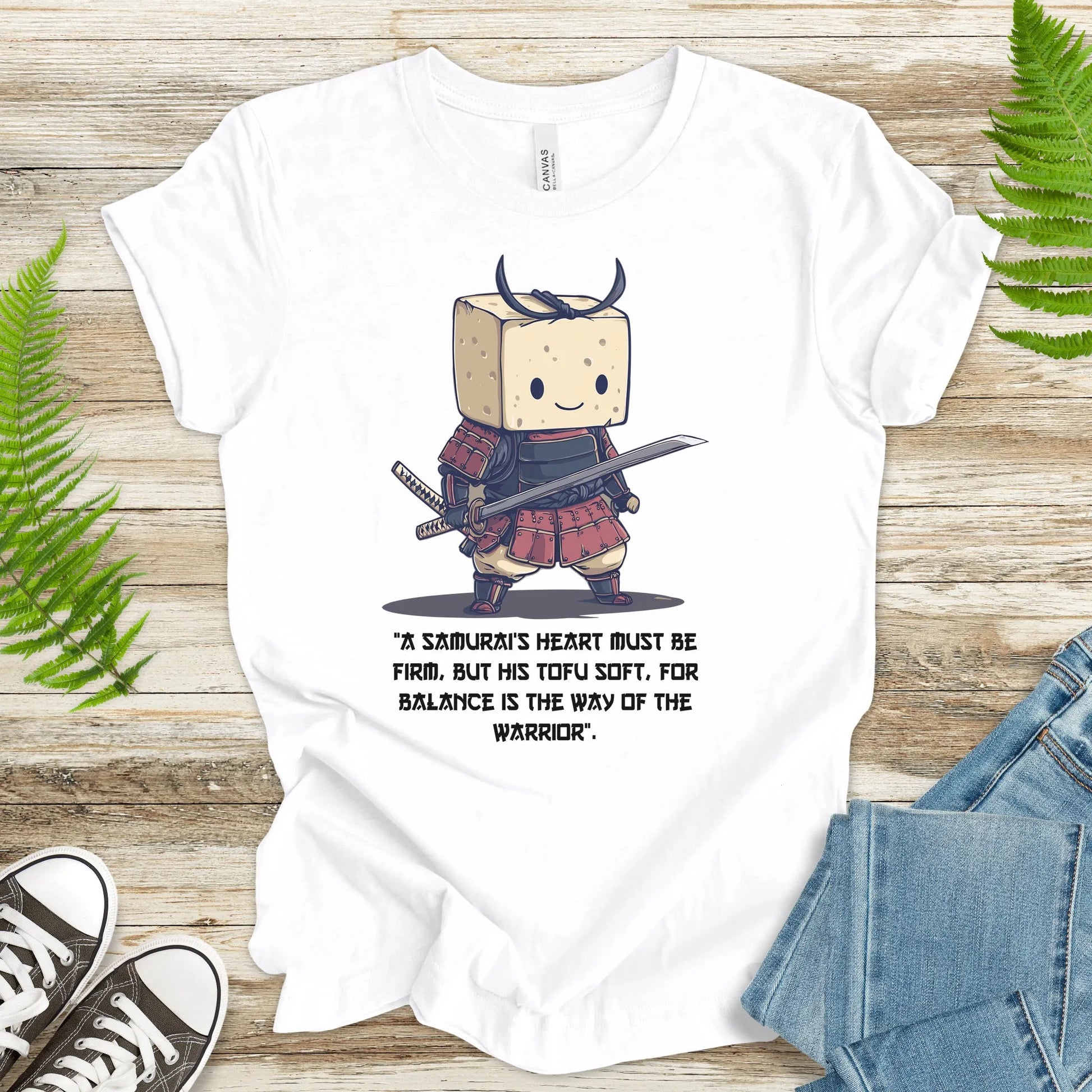 Tofu Samurai T-Shirt – Funny Vegan Warrior Tee - TShirtree