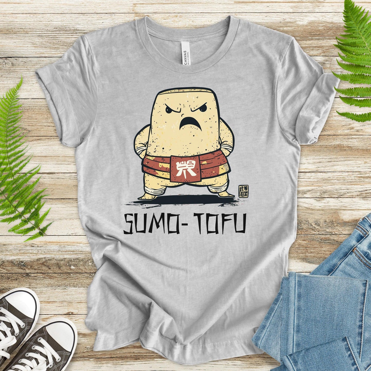 Tofu Sumo T-Shirt – The Mighty Bean Wrestler - TShirtree