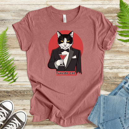 Tuxedo Cat T-Shirt – Martini Glass and Maximum Sass - TShirtree