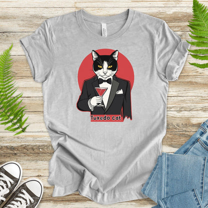 Tuxedo Cat T-Shirt – Martini Glass and Maximum Sass - TShirtree