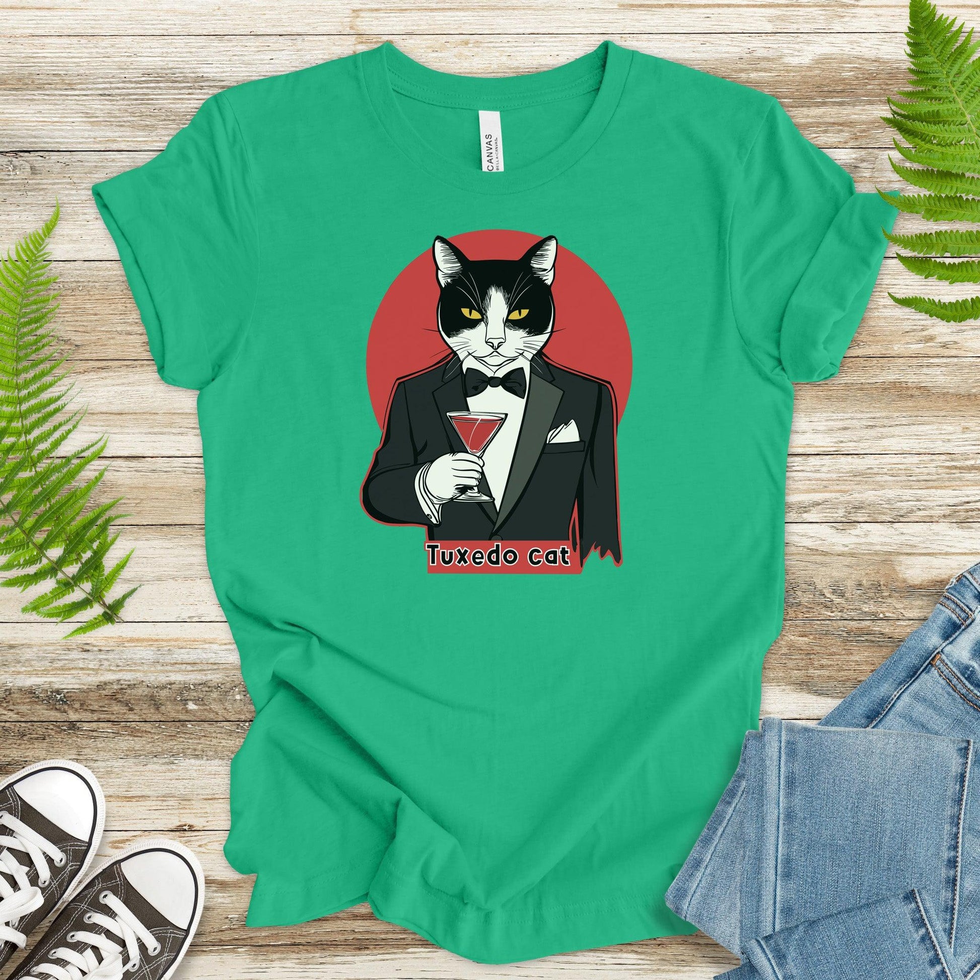 Tuxedo Cat T-Shirt – Martini Glass and Maximum Sass - TShirtree