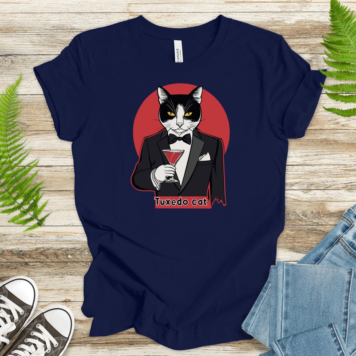 Tuxedo Cat T-Shirt – Martini Glass and Maximum Sass - TShirtree