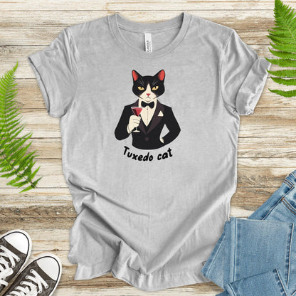 Tuxedo Cat Martini Purrfect T-Shirt - TShirtree