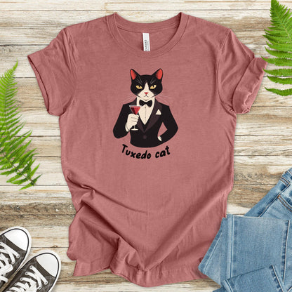 Tuxedo Cat Martini Purrfect T-Shirt - TShirtree