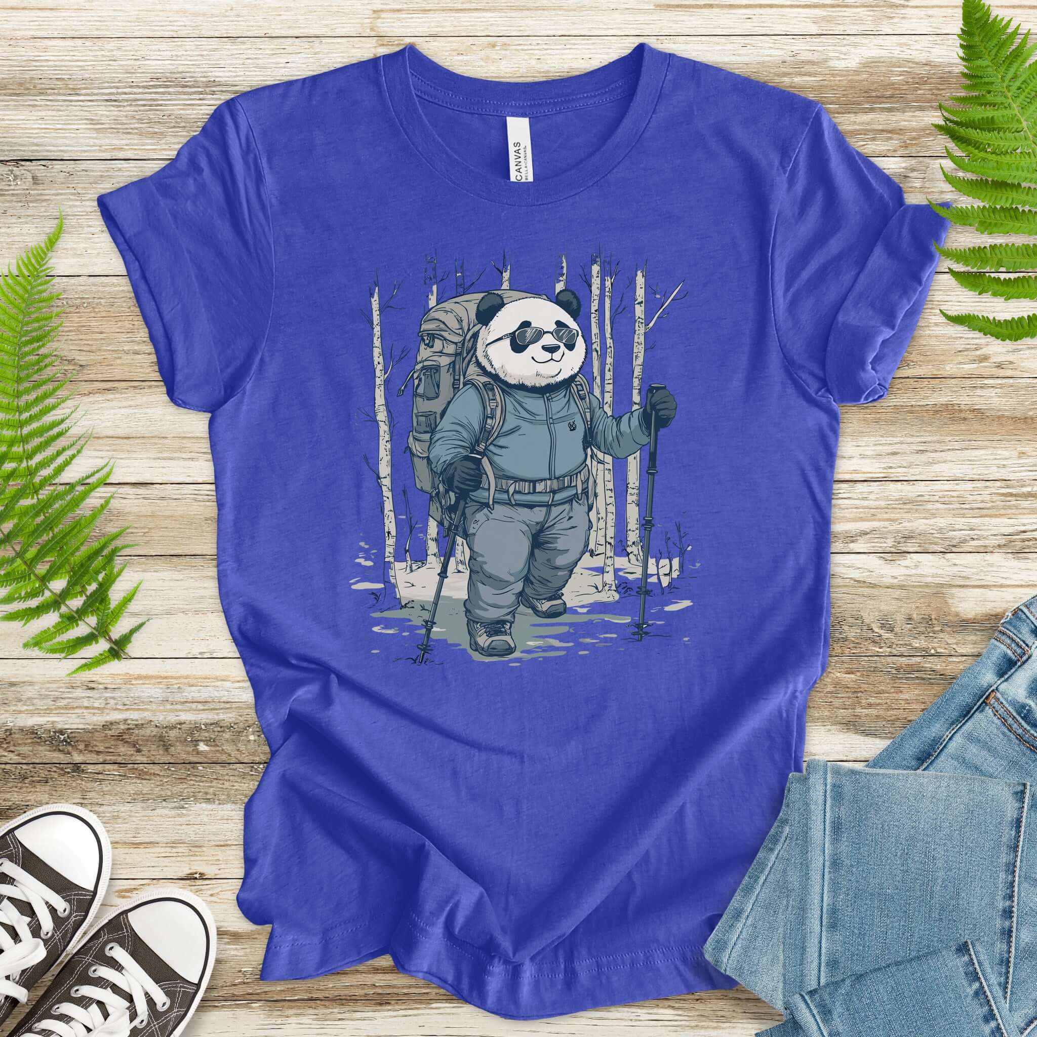 Panda Hitting the Trail T-Shirt