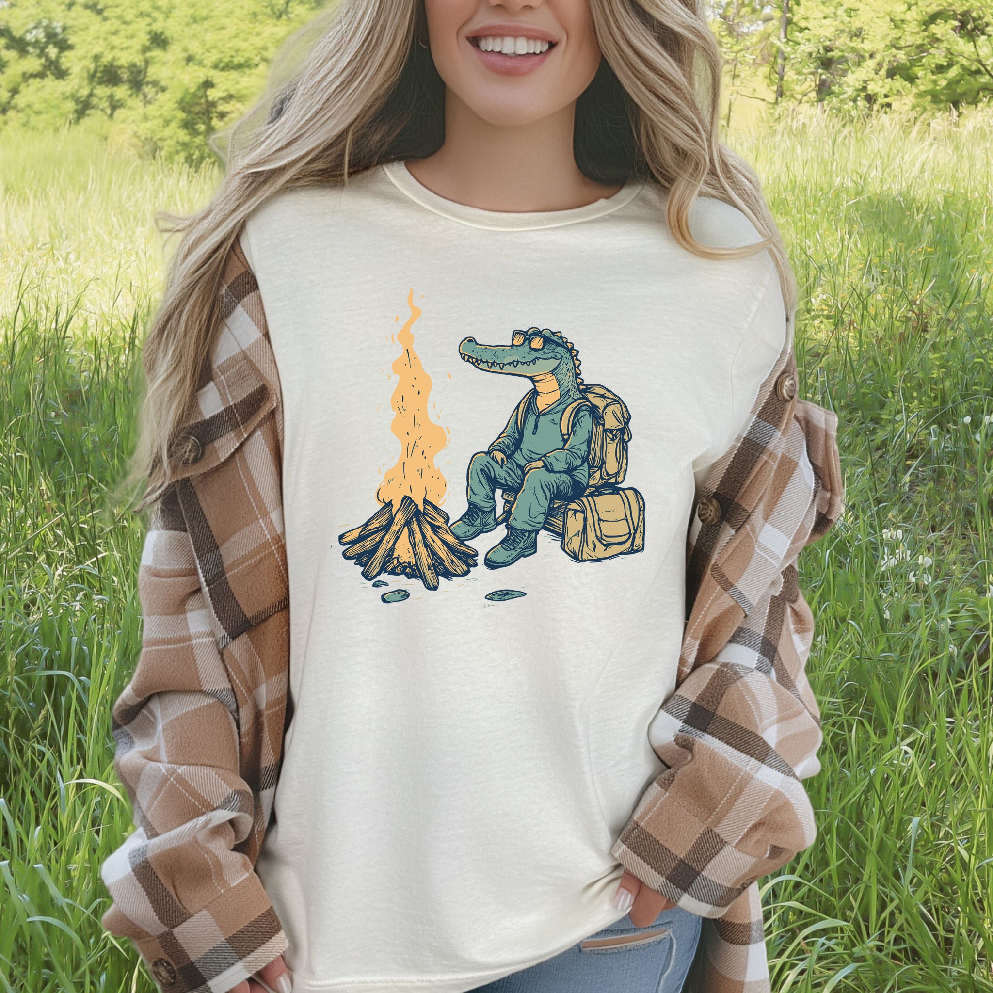 Campfire Crocodile T-Shirt