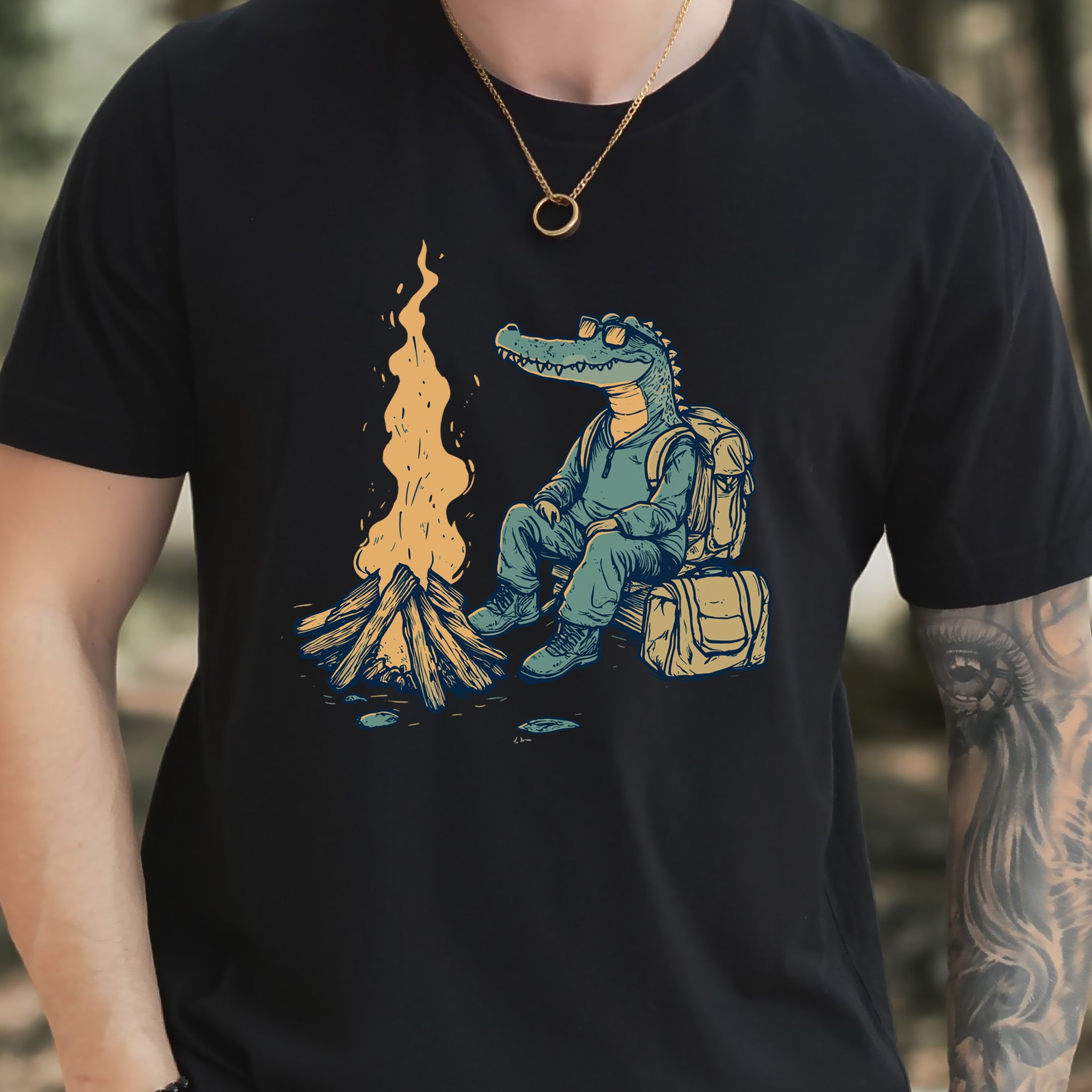 Campfire Crocodile T-Shirt