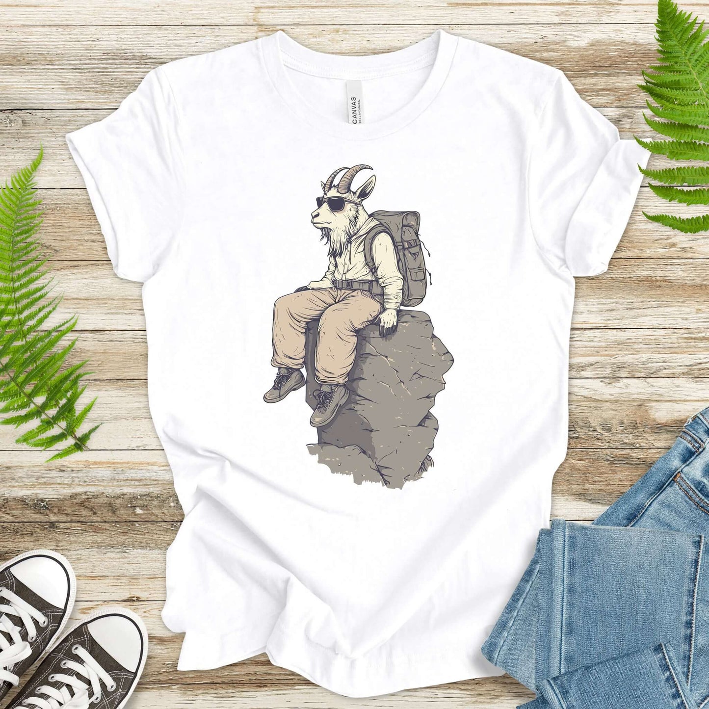Cliffside Hiking Goat T-Shirt