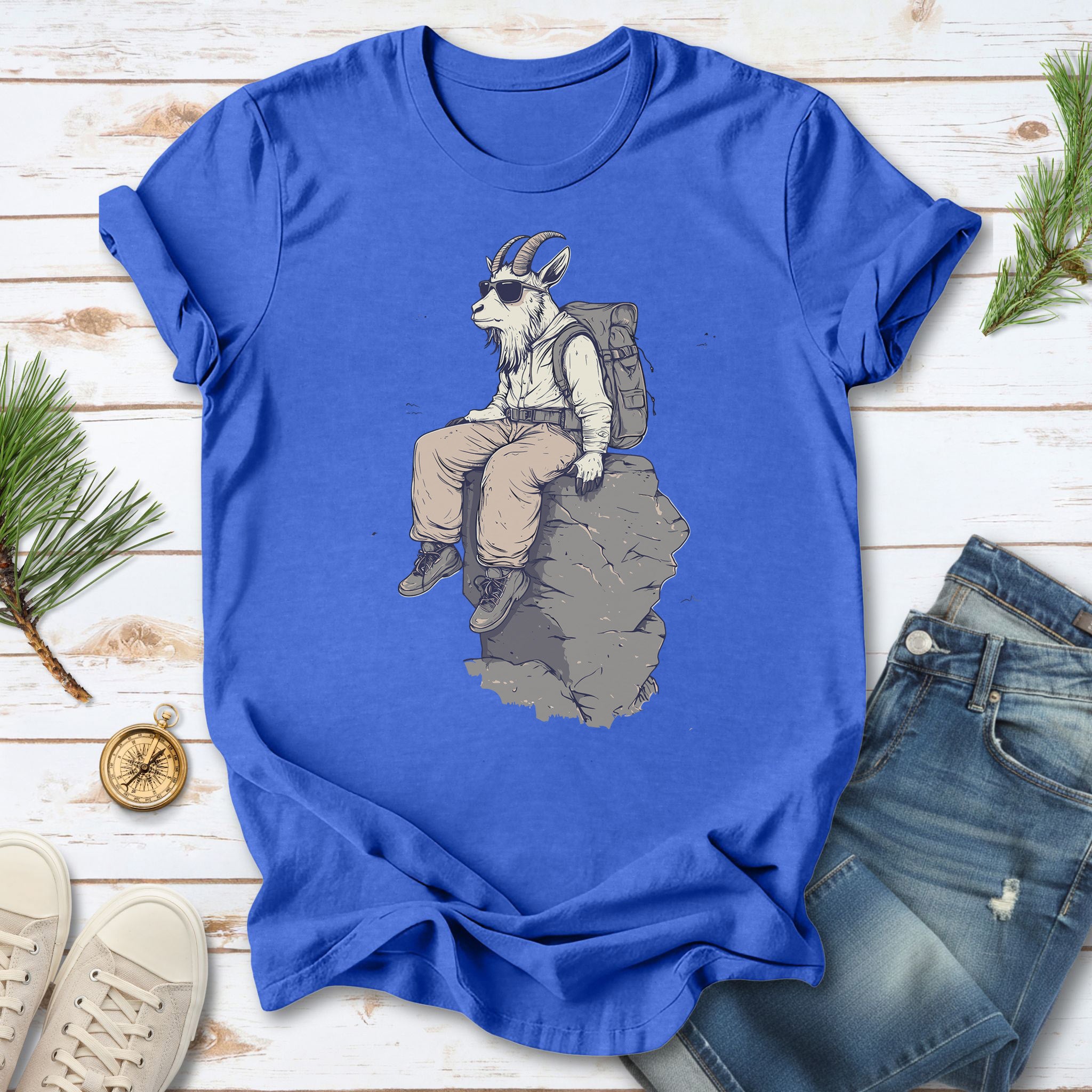 Cliffside Hiking Goat T-Shirt