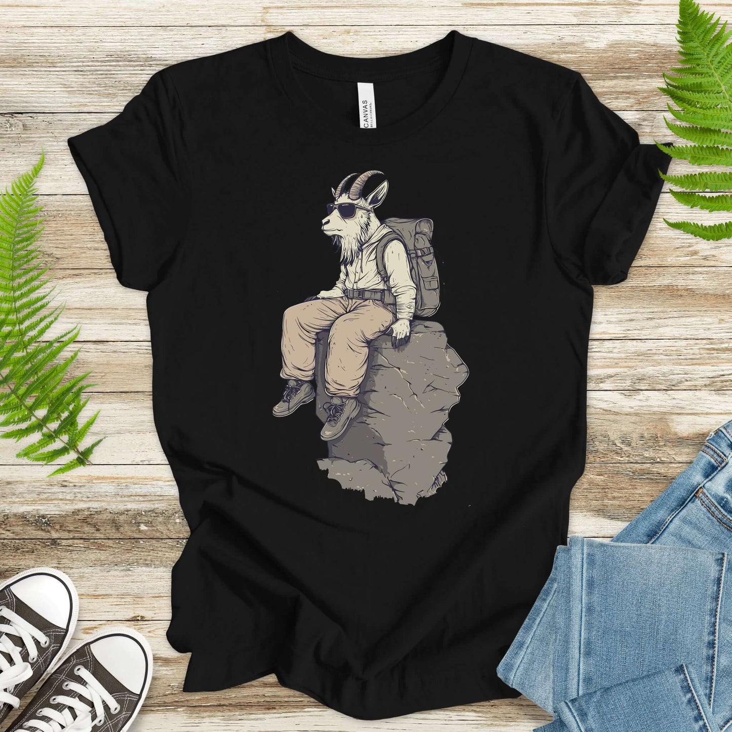 Cliffside Hiking Goat T-Shirt