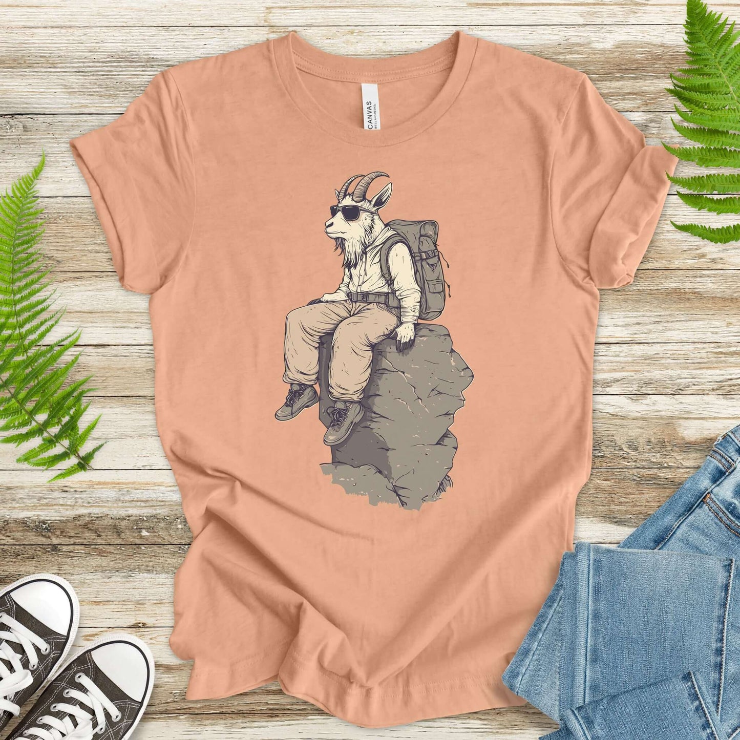 Cliffside Hiking Goat T-Shirt